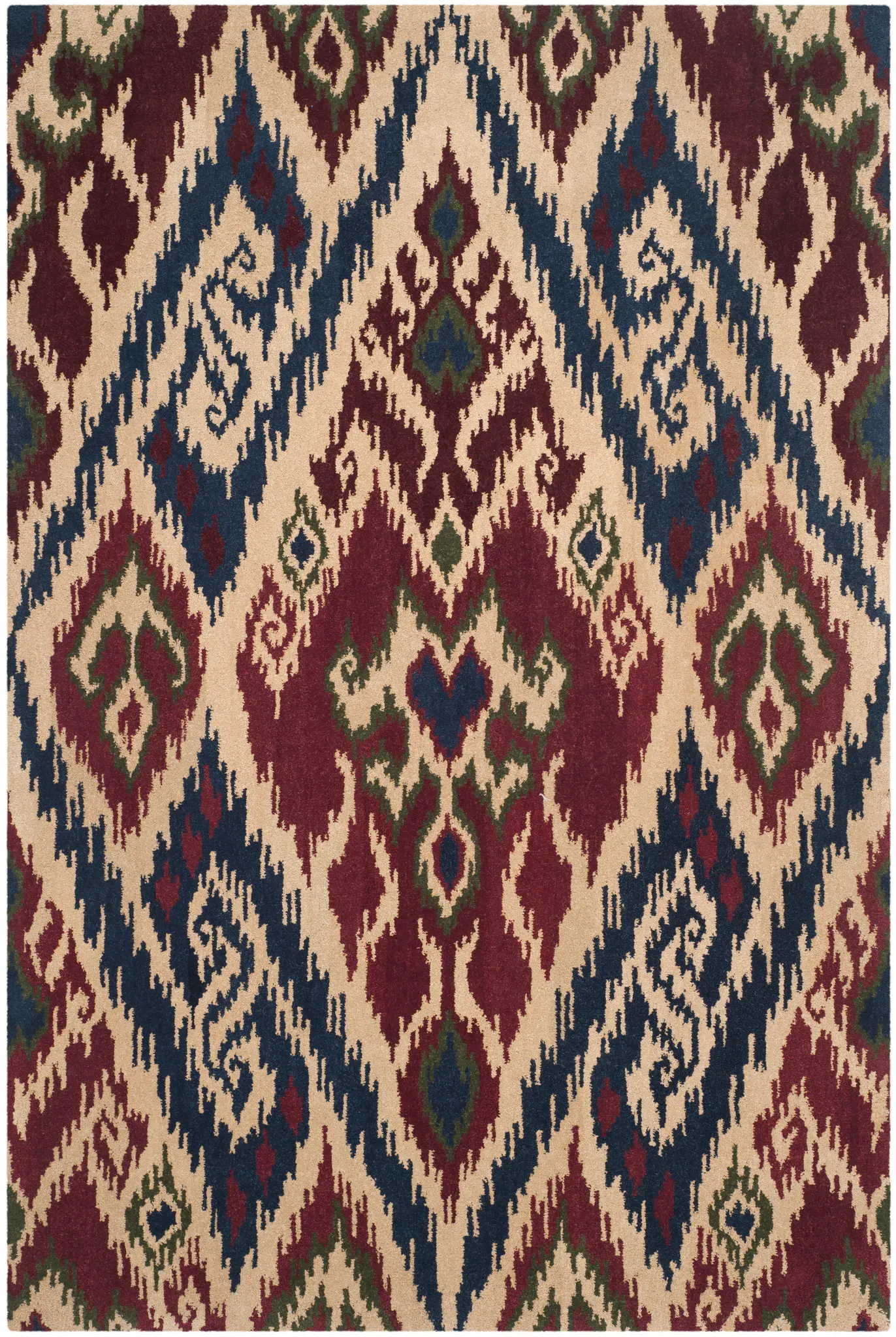 Capri Ikat Hand-Tufted Wool Rug