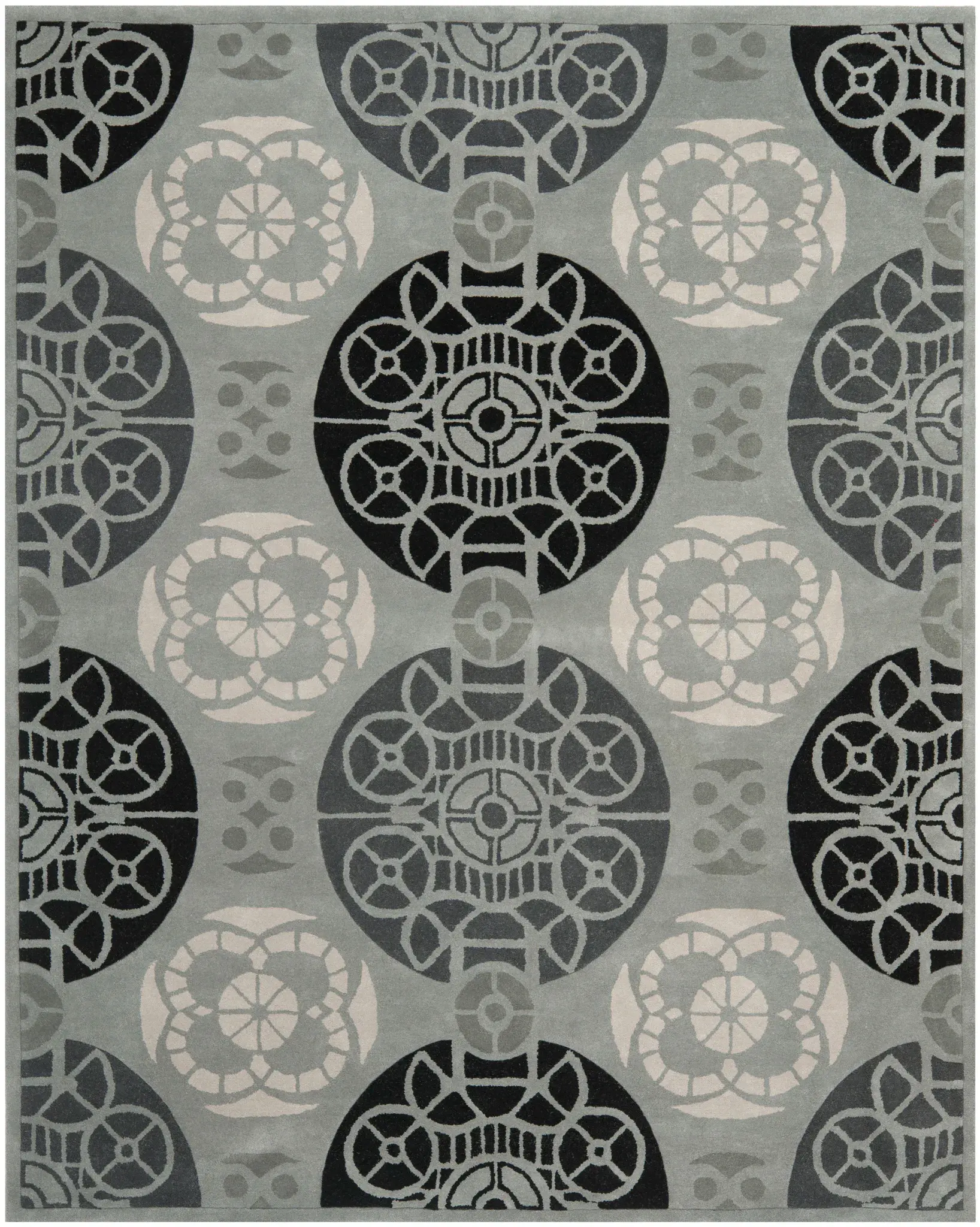 Capri Circular Medallion Hand-Tufted Wool Rug