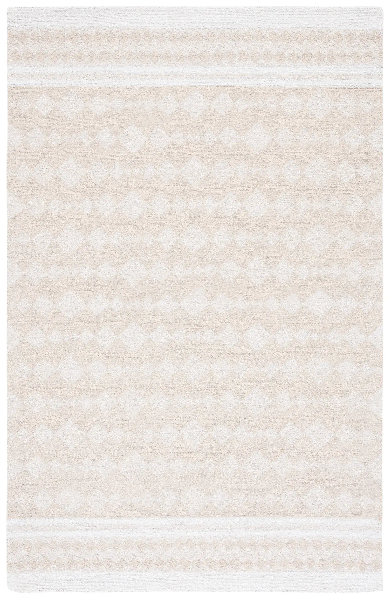 Capri Solid Bordered Hand-Tufted Rug
