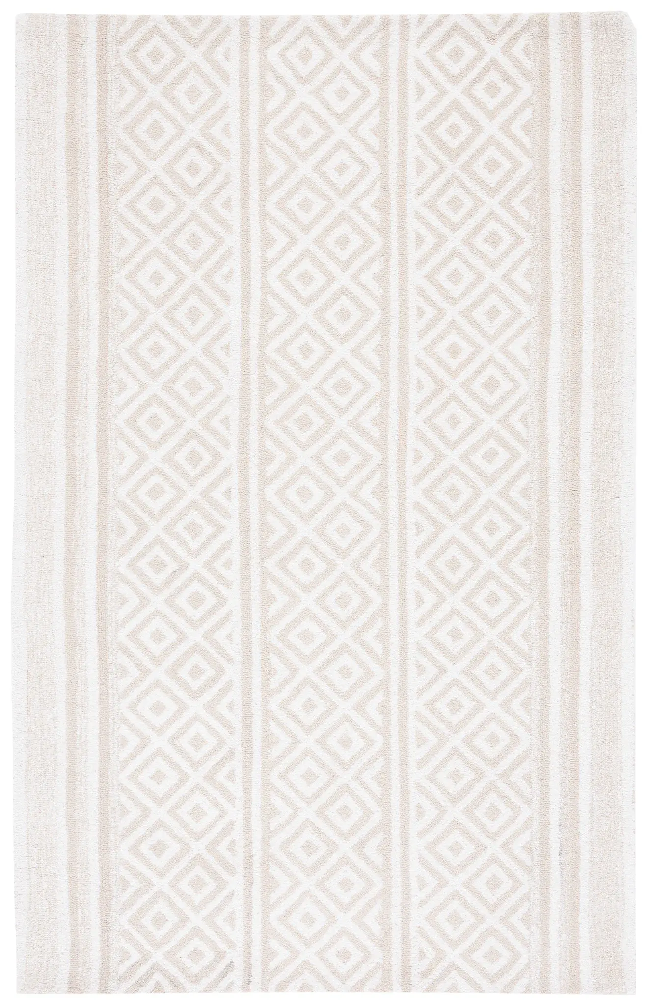 Capri Vertical Diamond Stripe Hand-Tufted Rug