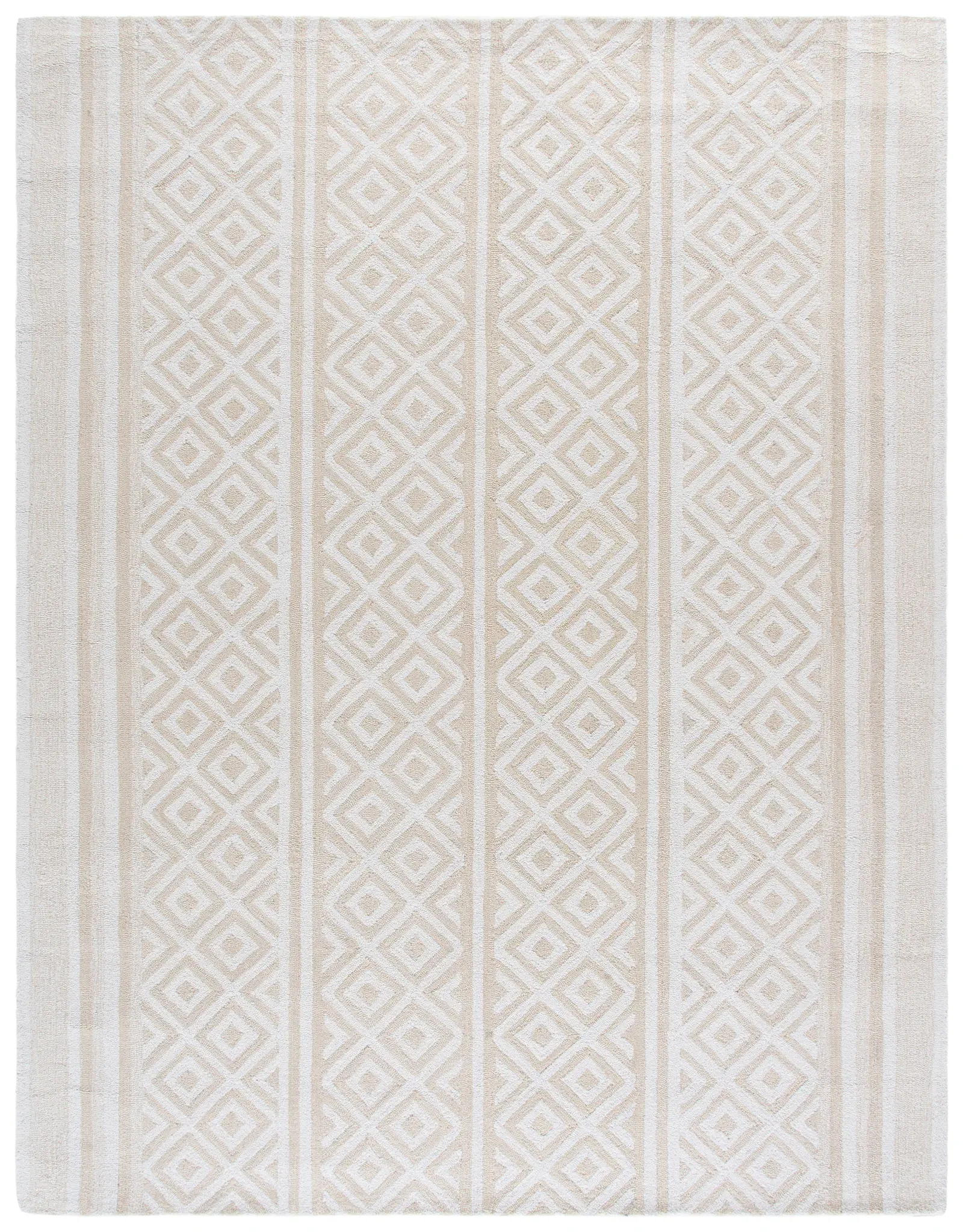 Capri Vertical Diamond Stripe Hand-Tufted Rug