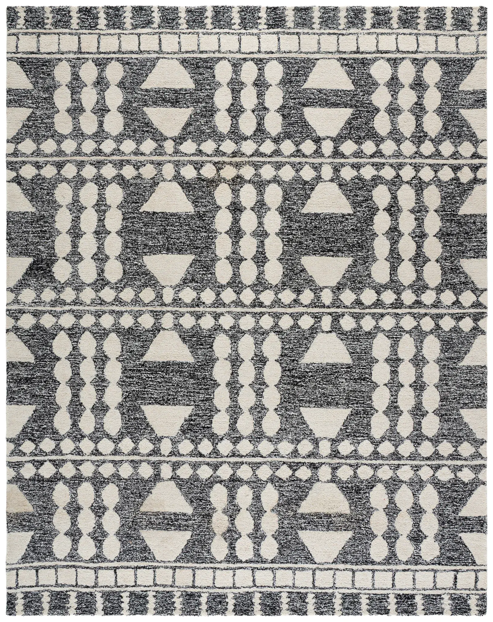 Capri Tribal Banded Hand-Tufted Rug