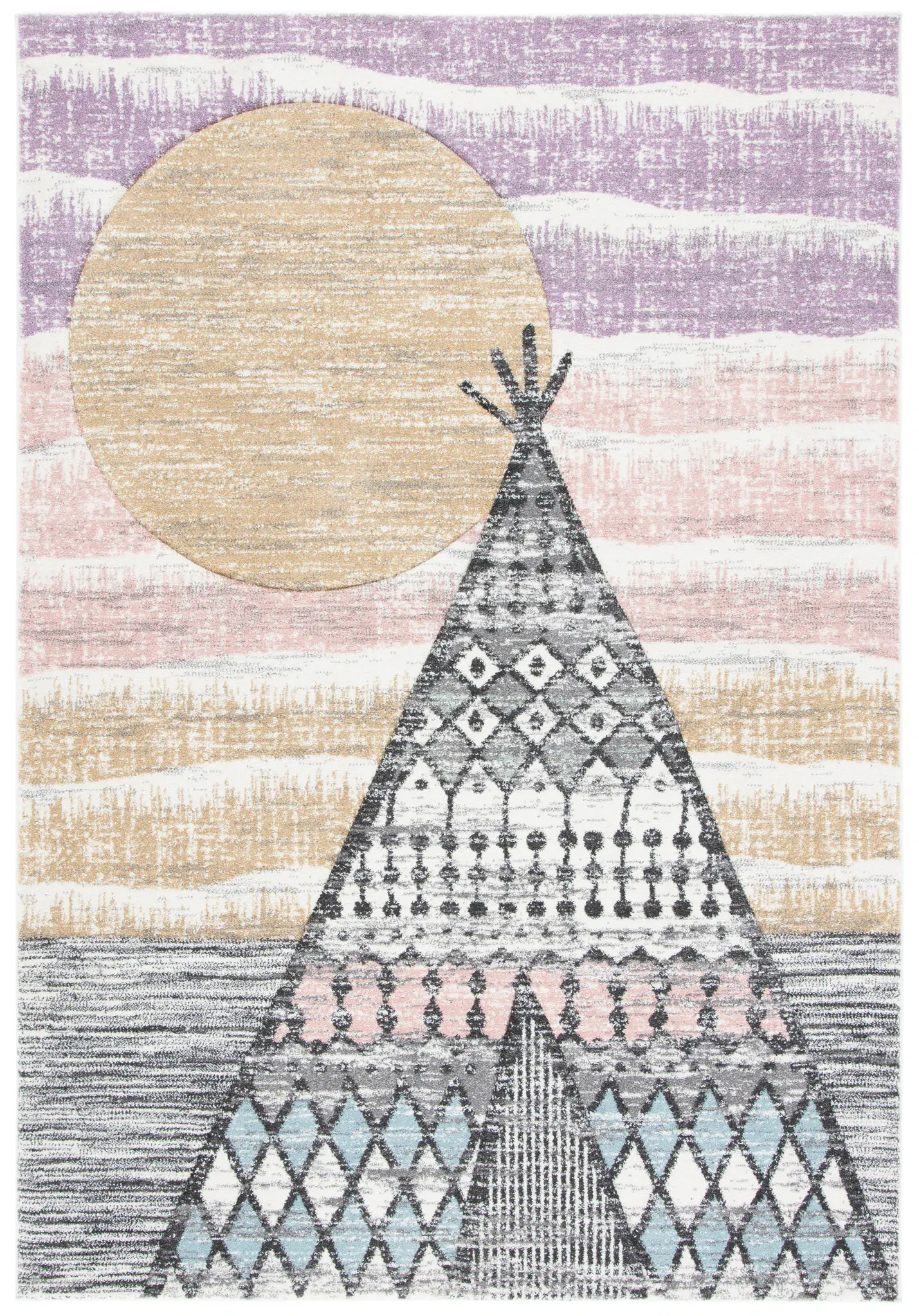 Carousel Kids Teepee Landscape Rug