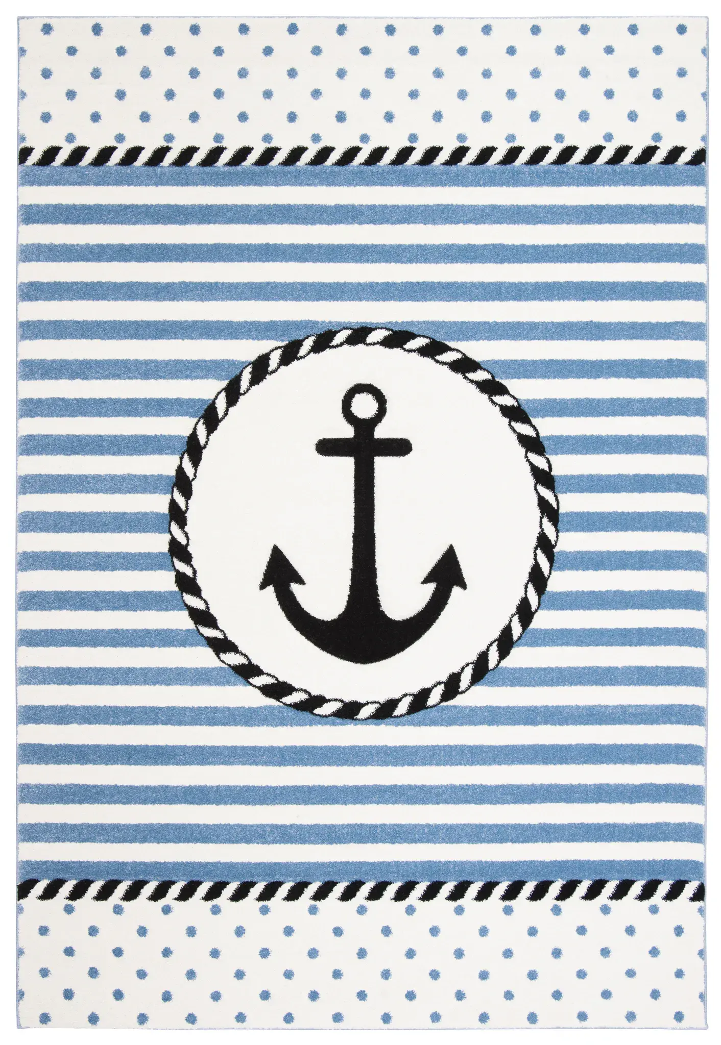 Carousel Kids Nautical Anchor Rug