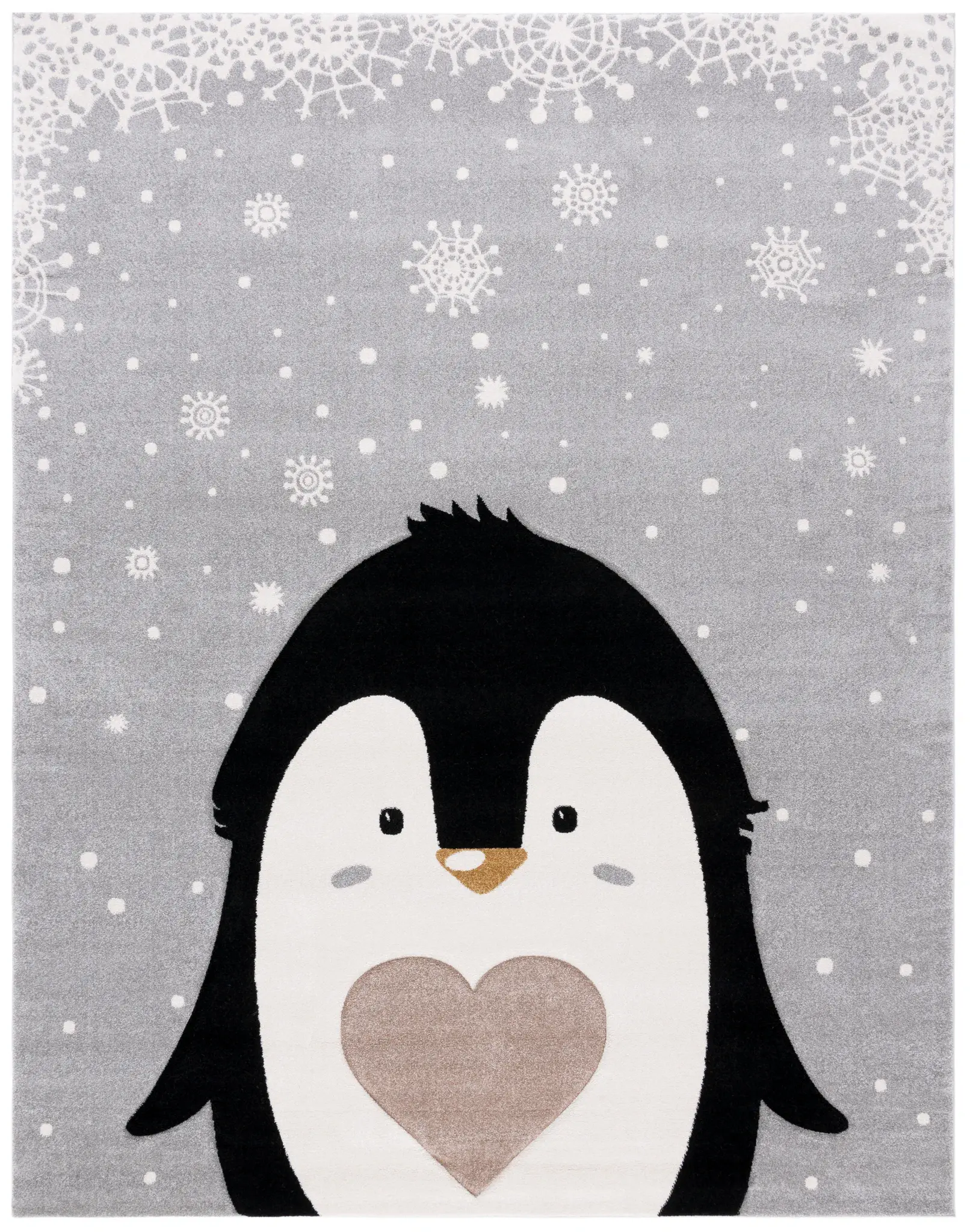 Carousel Kids Penguin Heart Rug