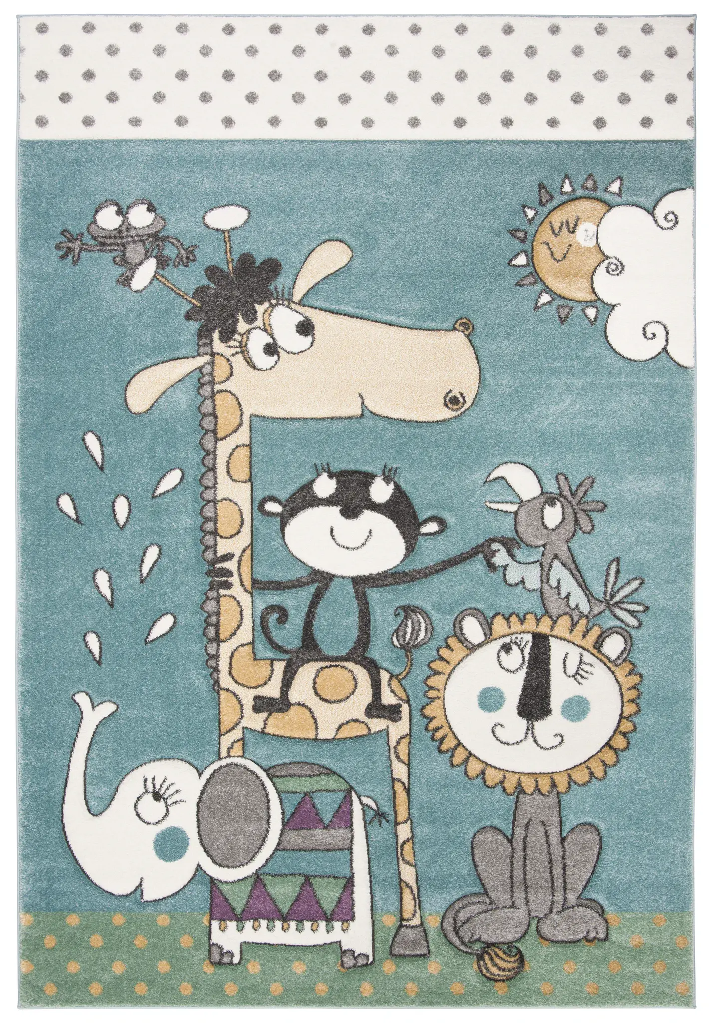 Carousel Kids Safari Animals Rug