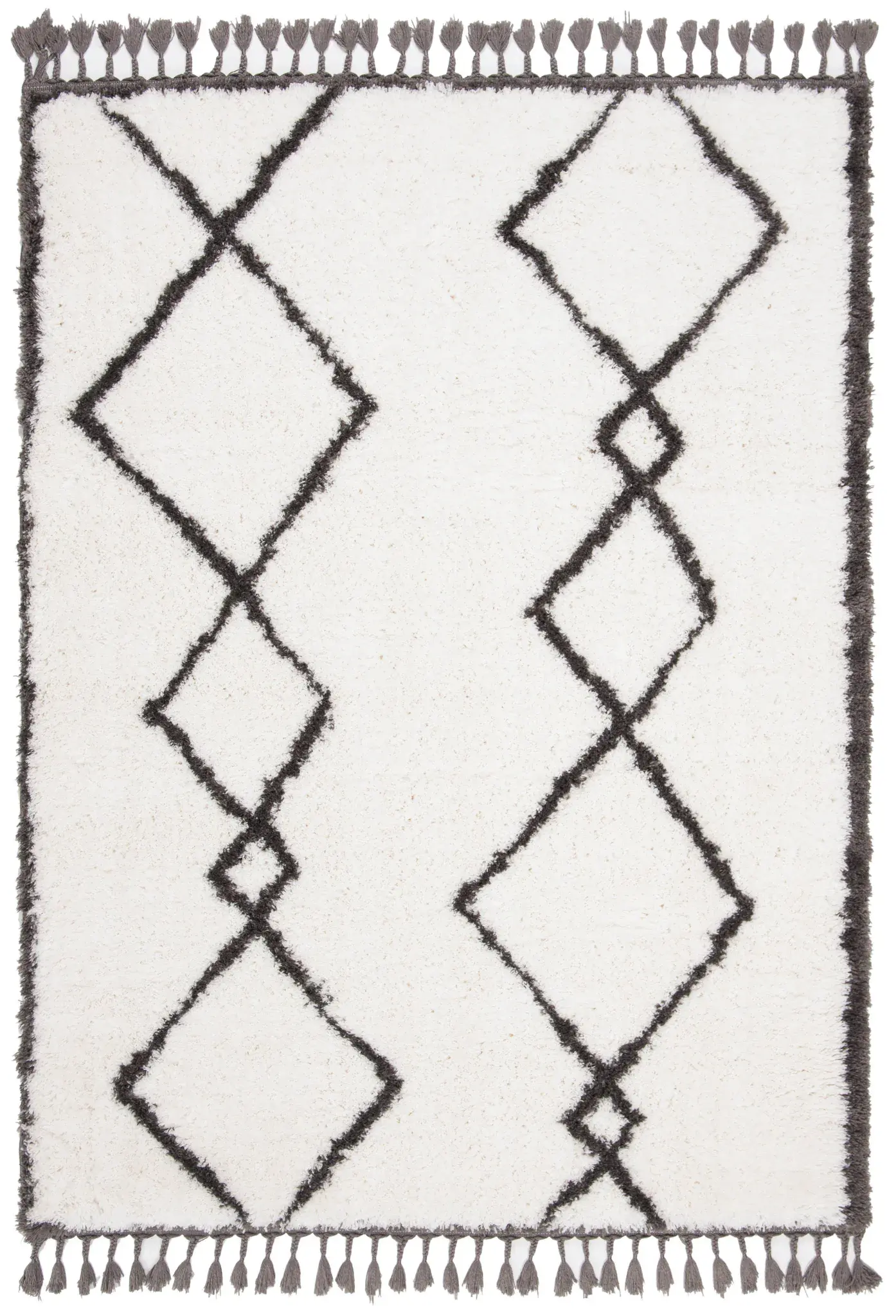 Carmella Diamond Lattice Shag Rug