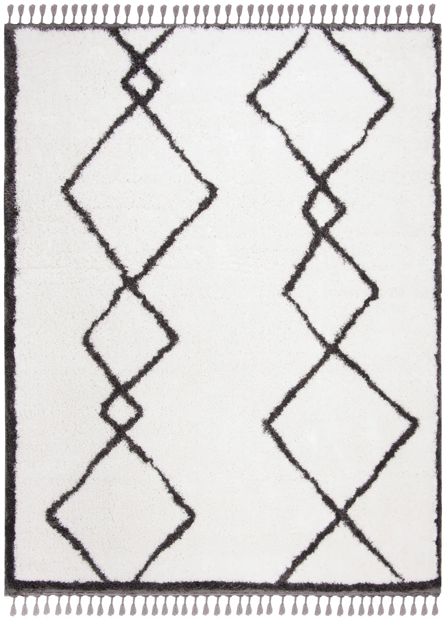Carmella Diamond Lattice Shag Rug
