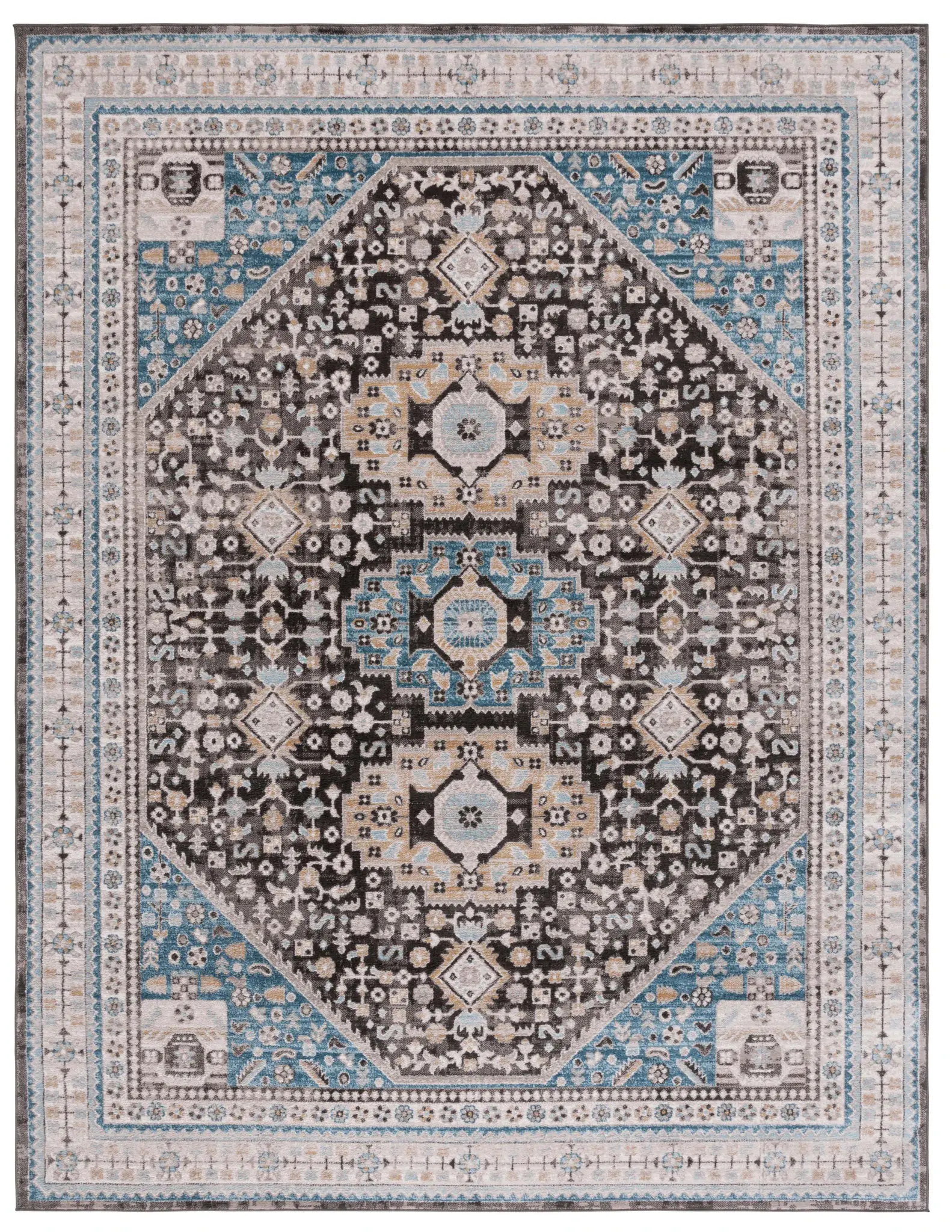 Cornelia Medallion Border Rug