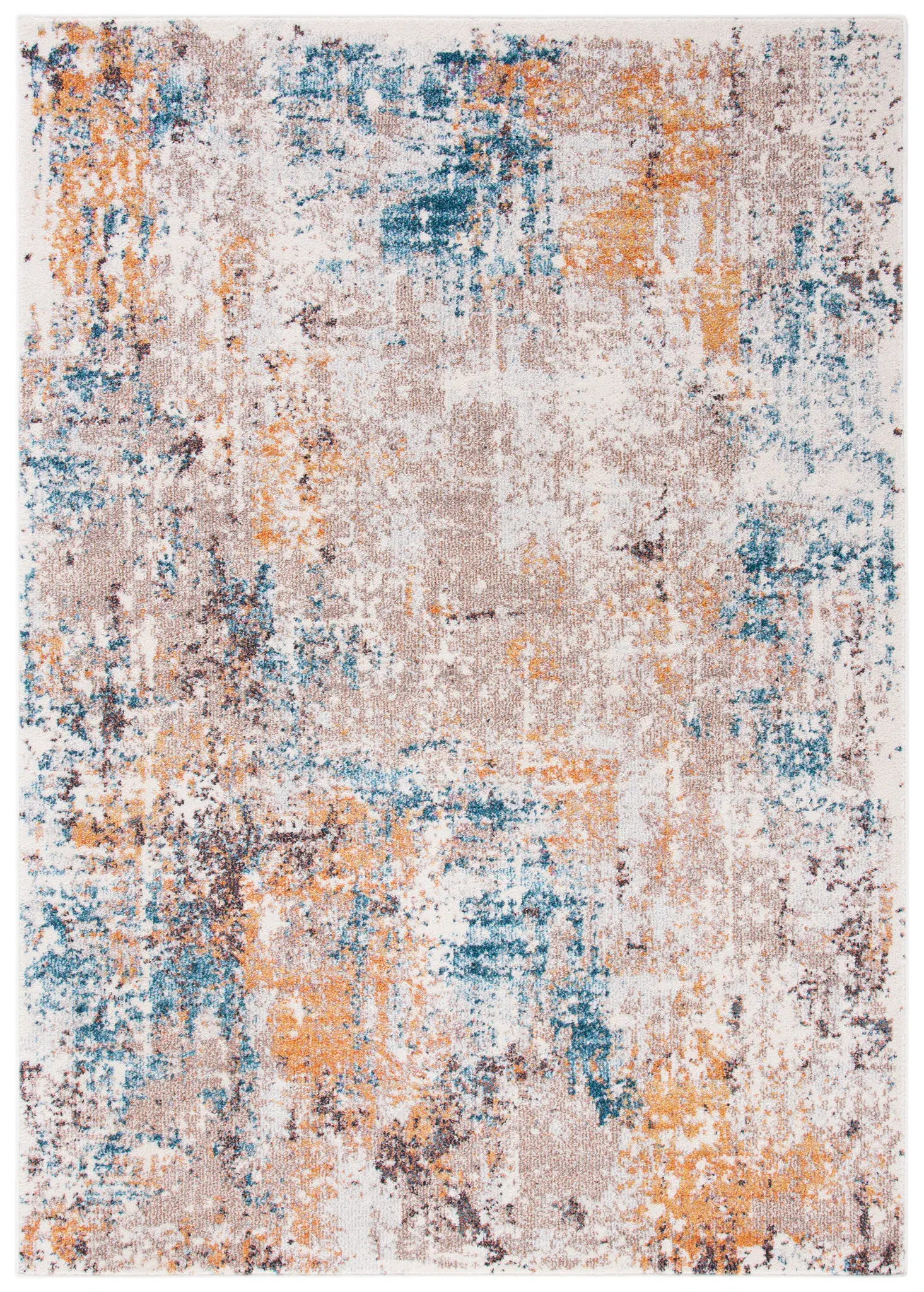 Crystal Painterly Abstract Rug