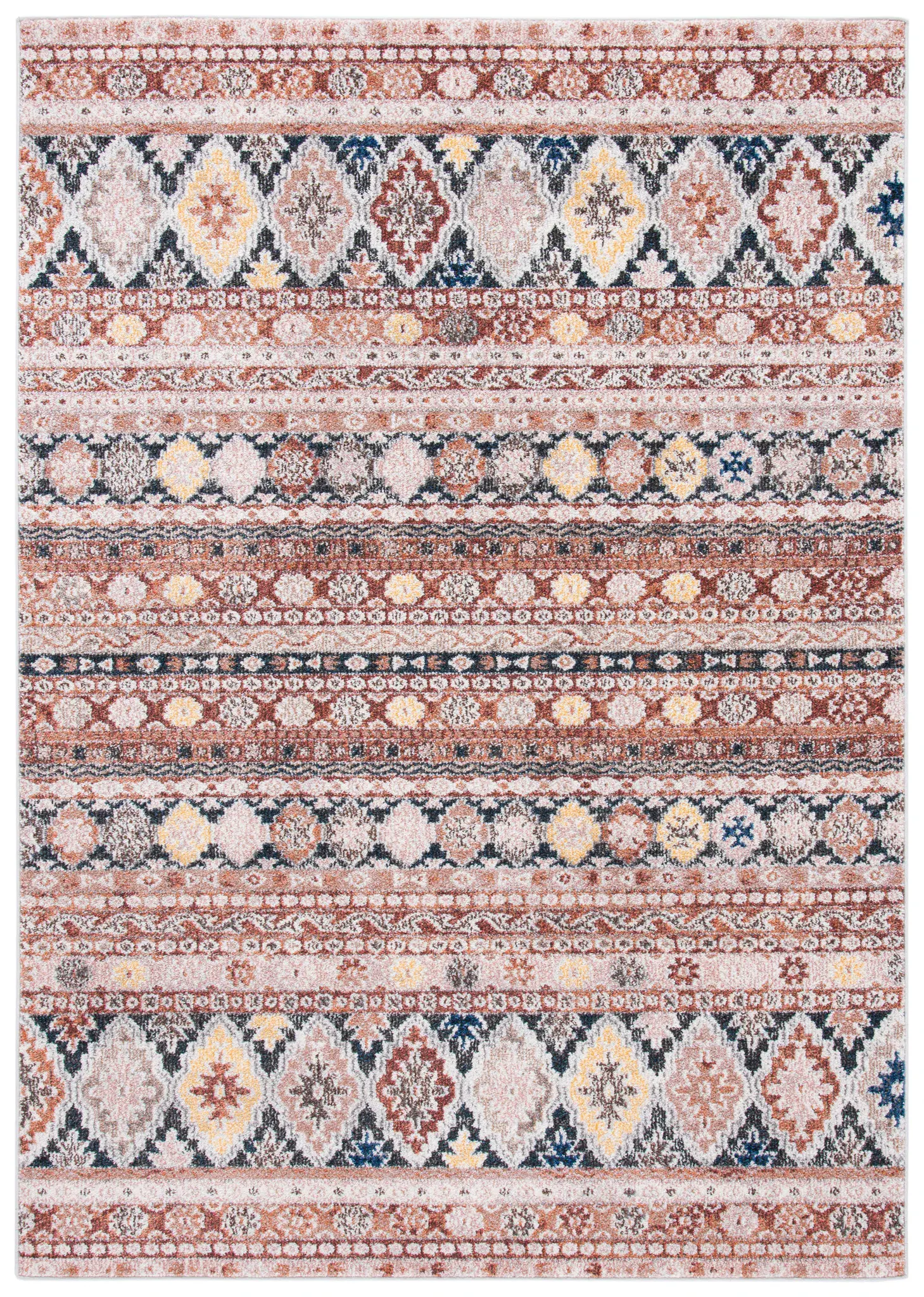 Crystal Banded Diamond Rug