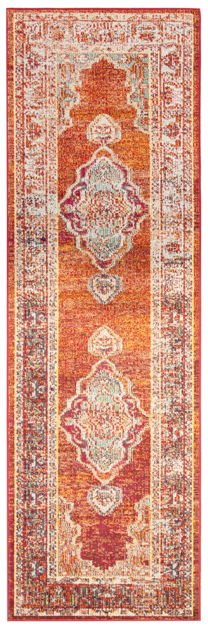 Crystal Medallion Bordered Rug