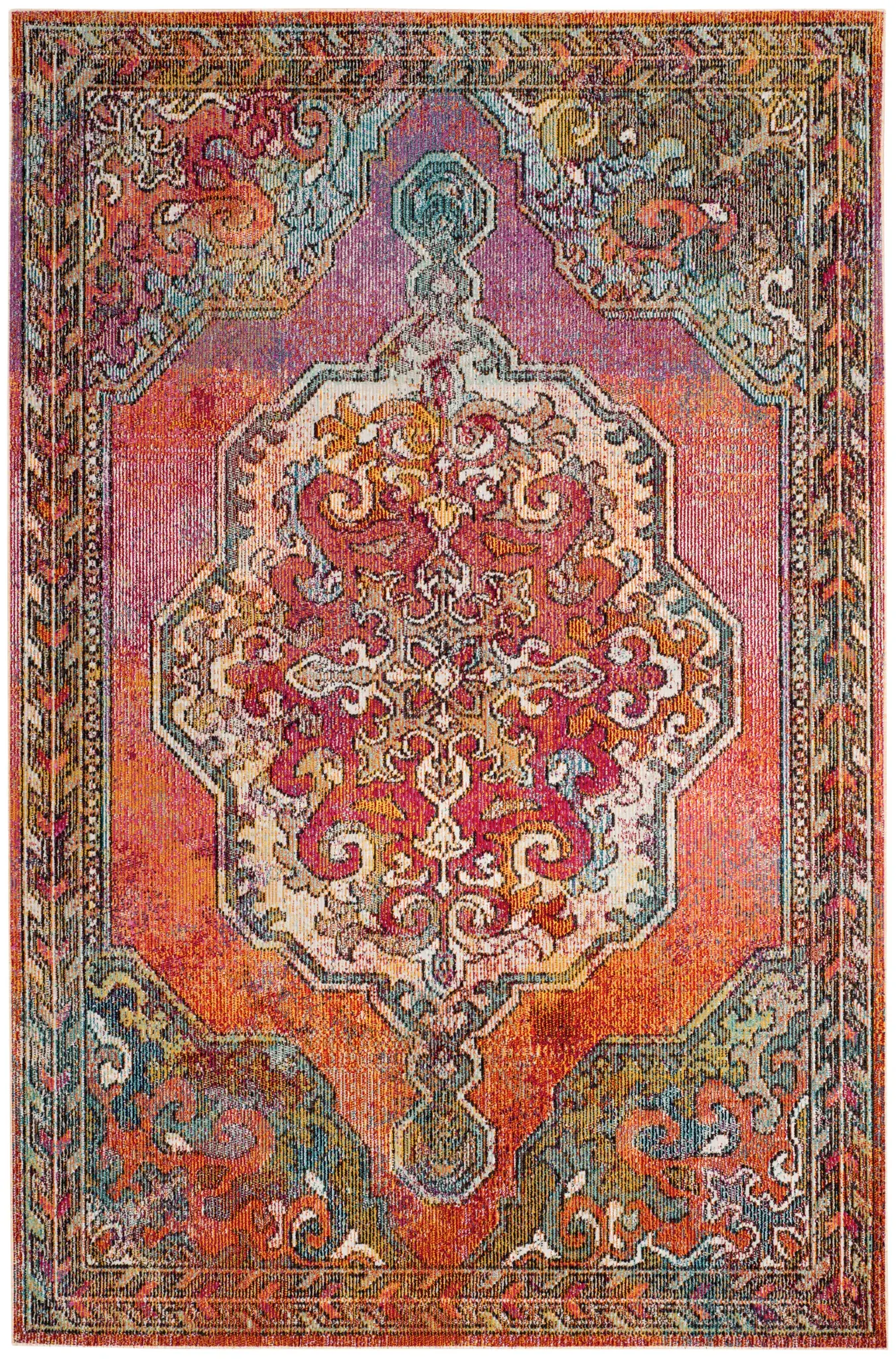 Crystal Baroque Medallion Rug