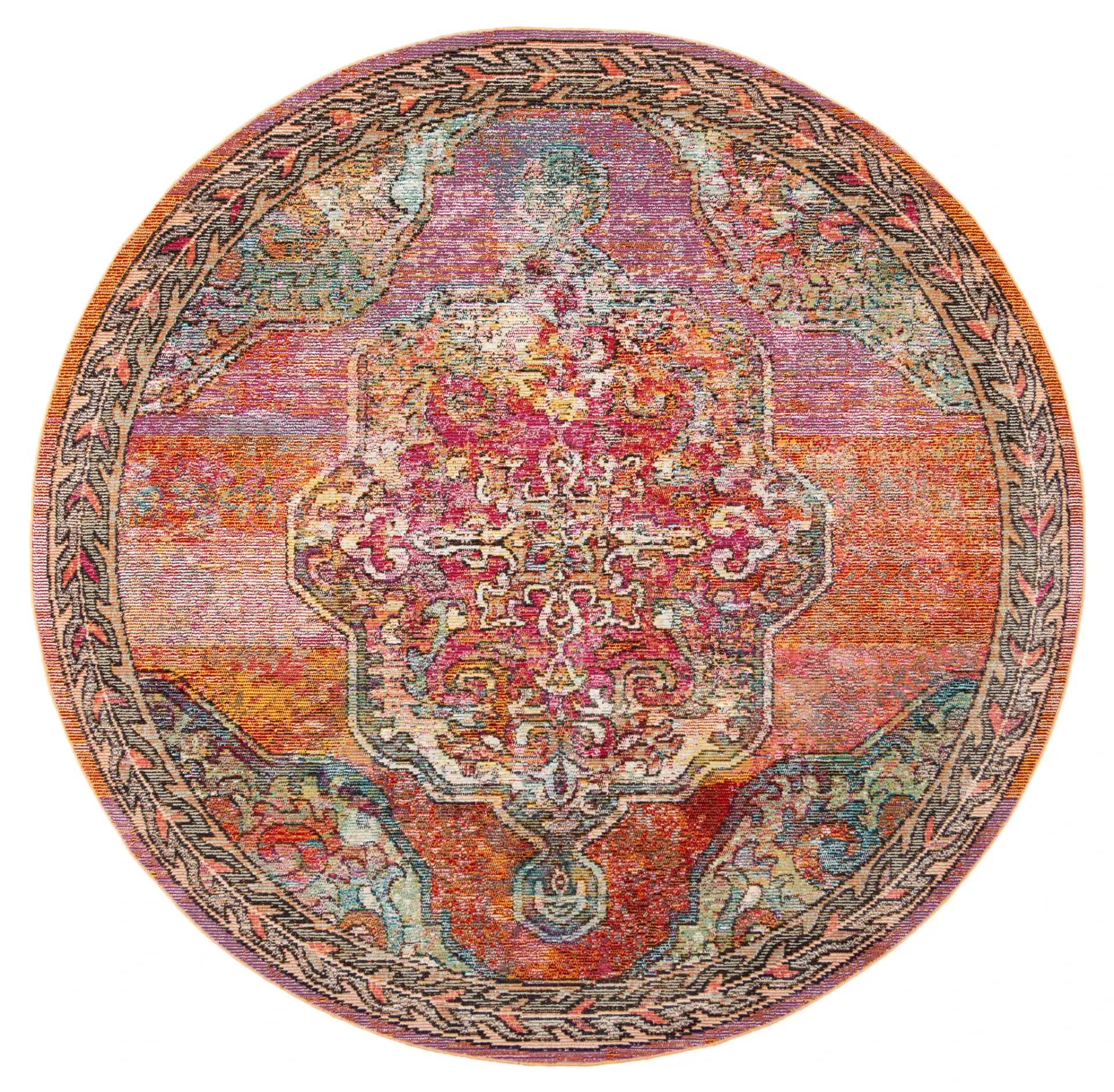 Crystal Baroque Medallion Rug