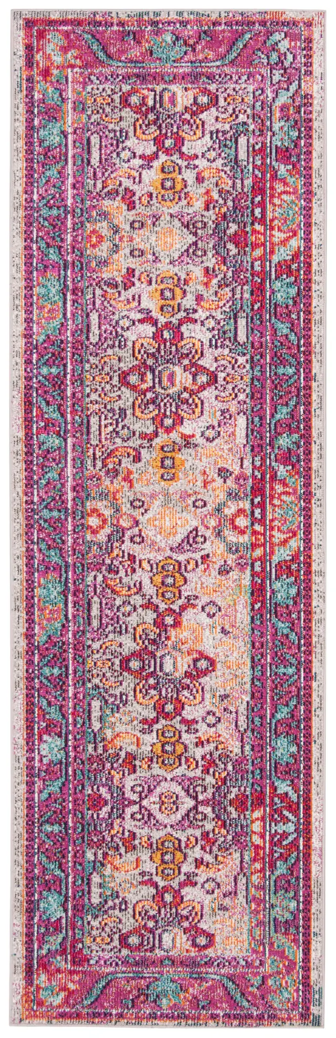 Crystal Bordered Floral Rug