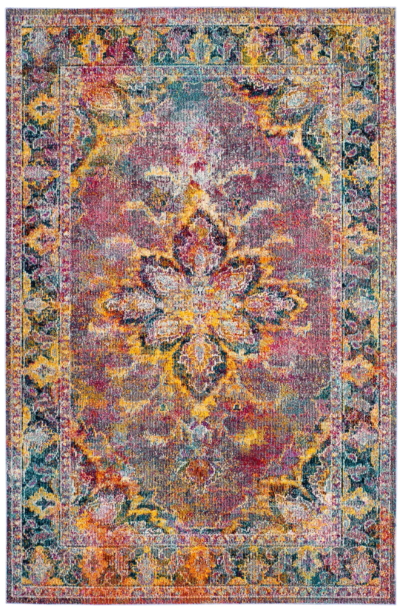 Crystal Faded Medallion Rug