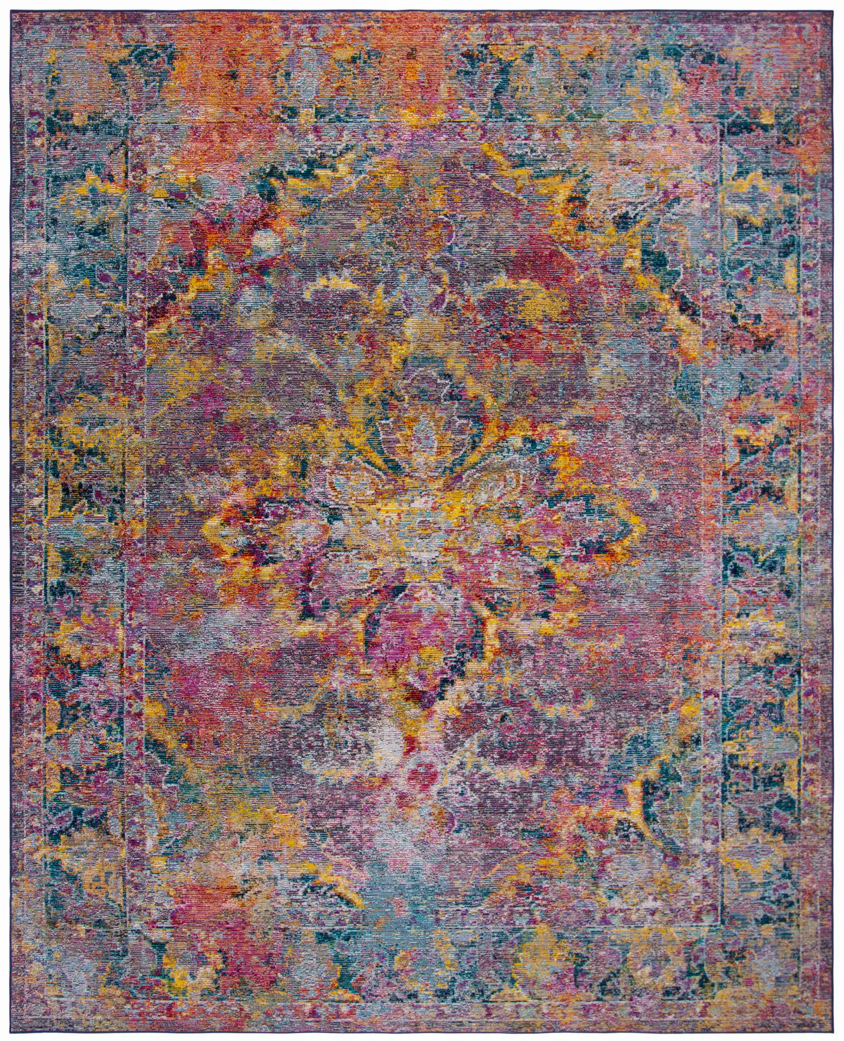 Crystal Faded Medallion Rug