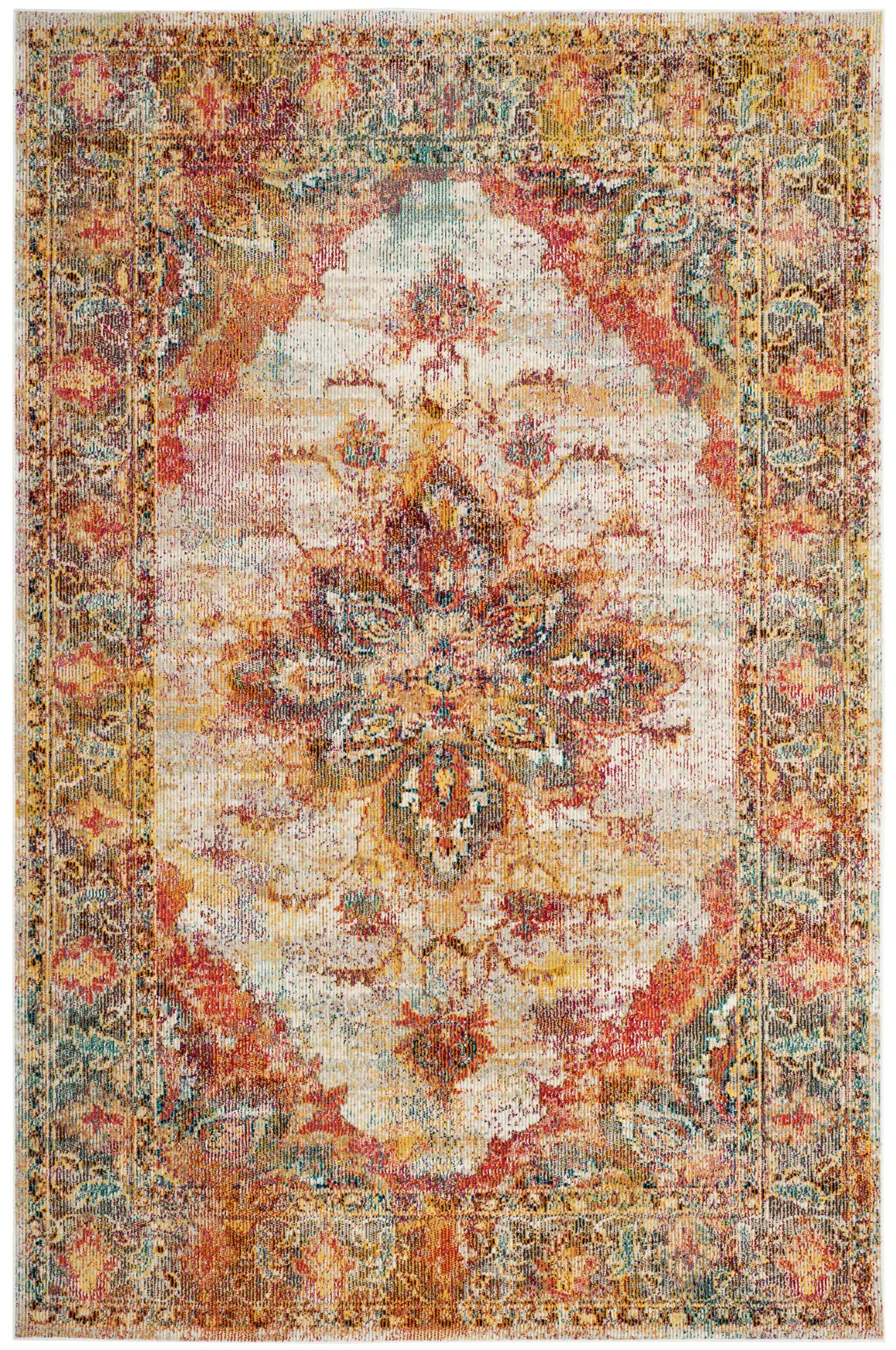 Crystal Faded Medallion Rug