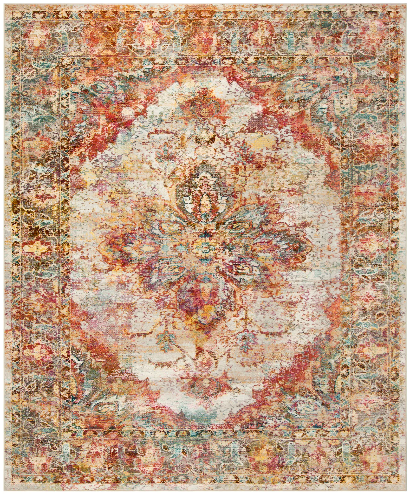 Crystal Faded Medallion Rug