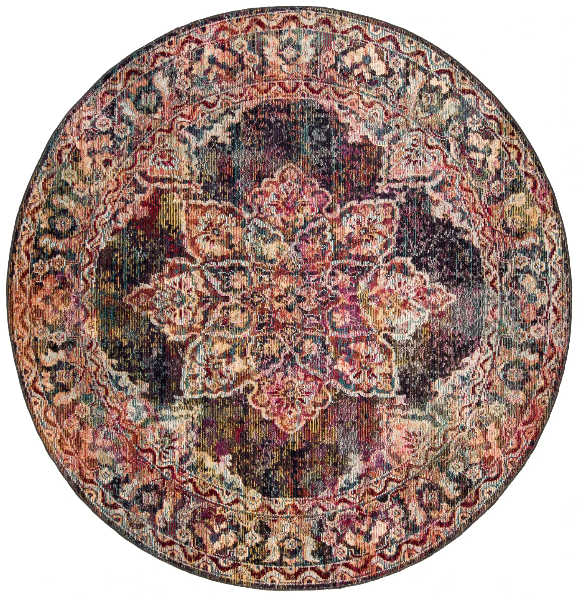 Crystal Floral Star Medallion Rug