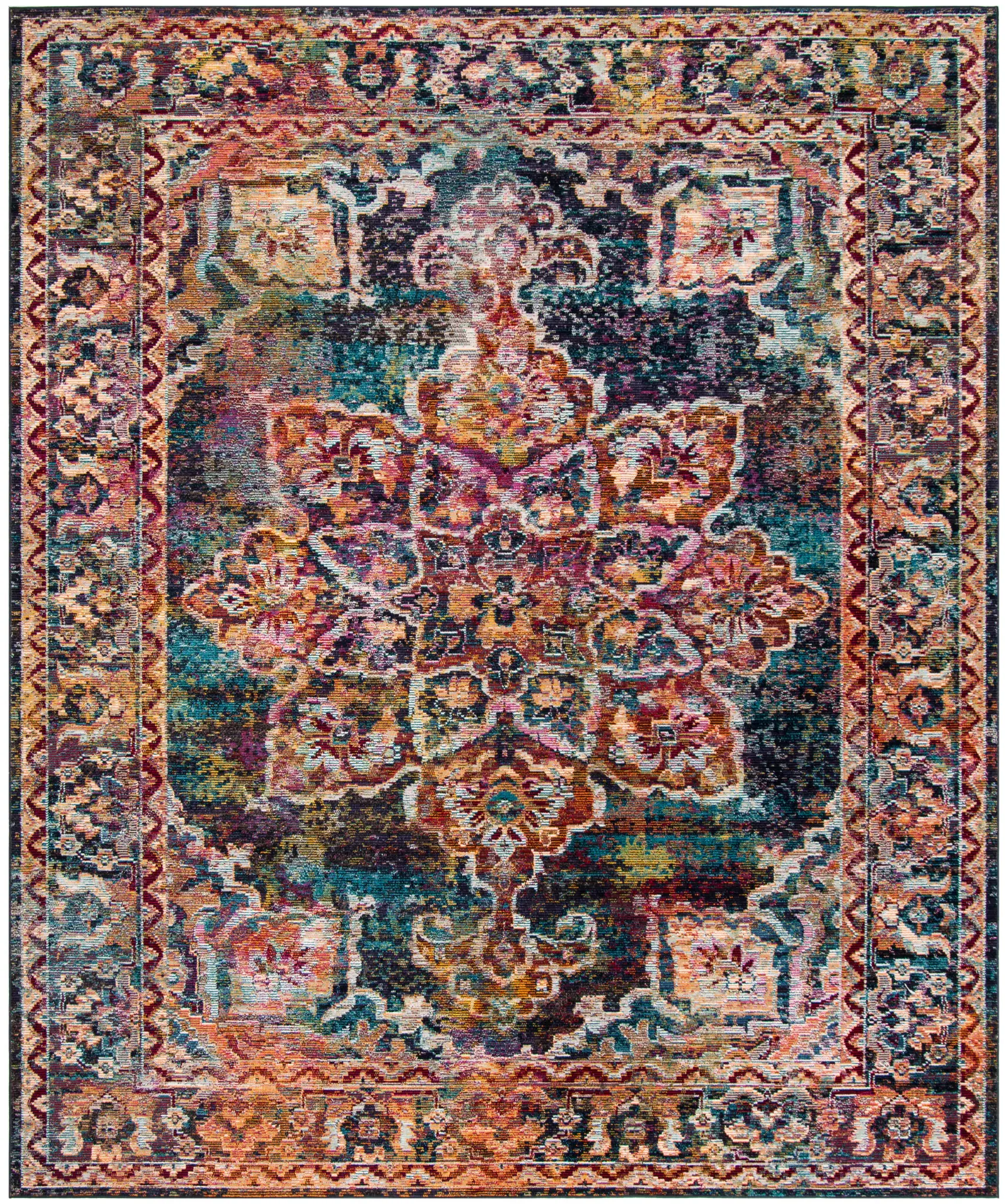 Crystal Floral Star Medallion Rug