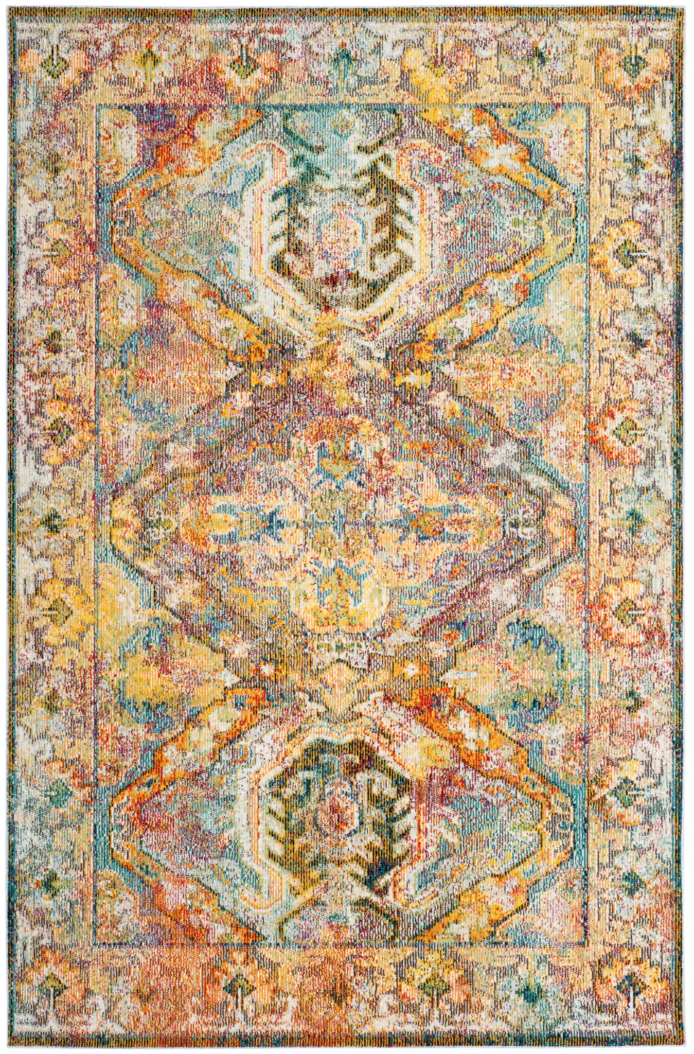 Crystal Stacked Medallion Rug