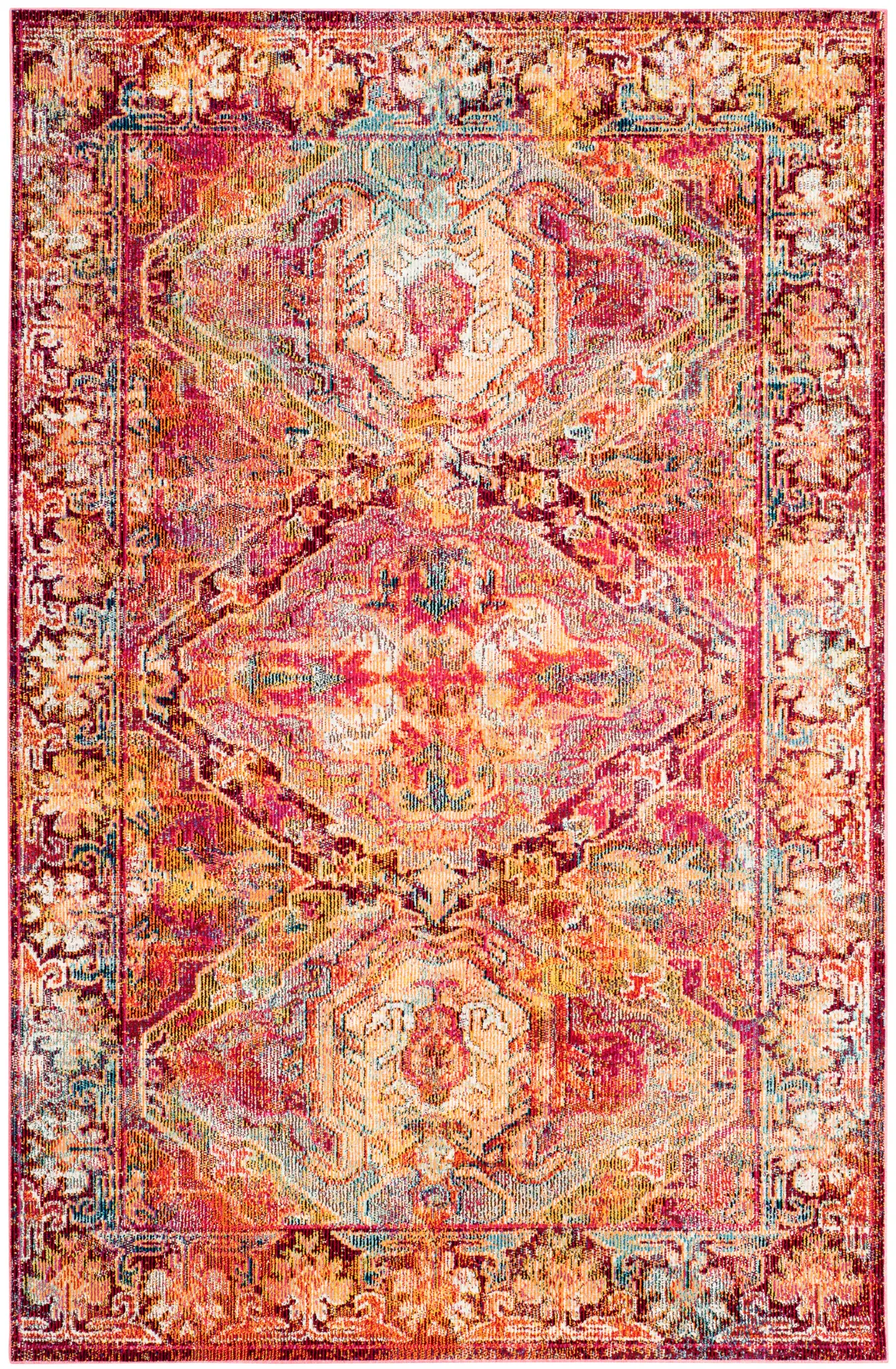 Crystal Stacked Medallion Rug
