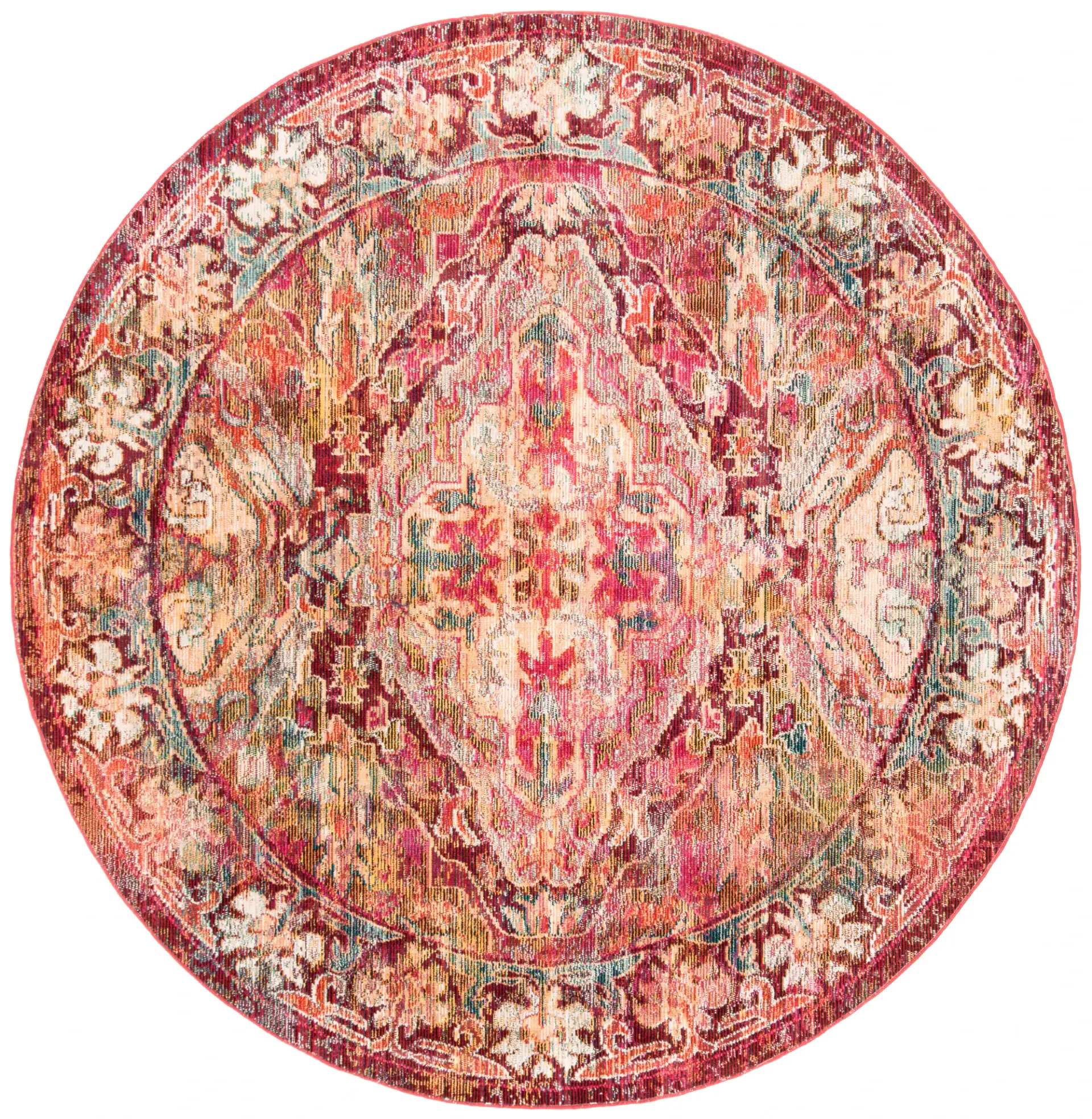 Crystal Stacked Medallion Rug