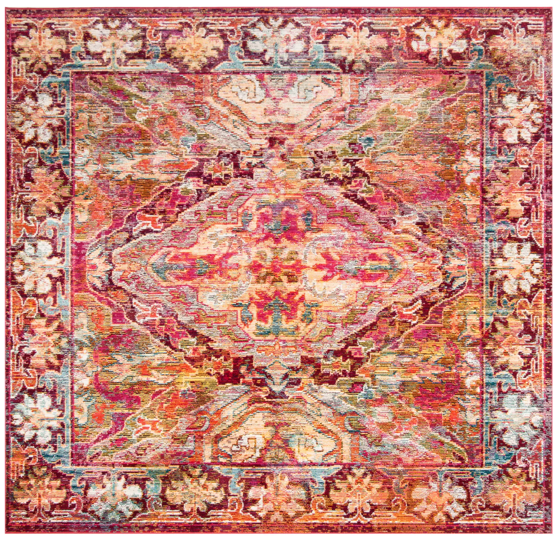 Crystal Stacked Medallion Rug