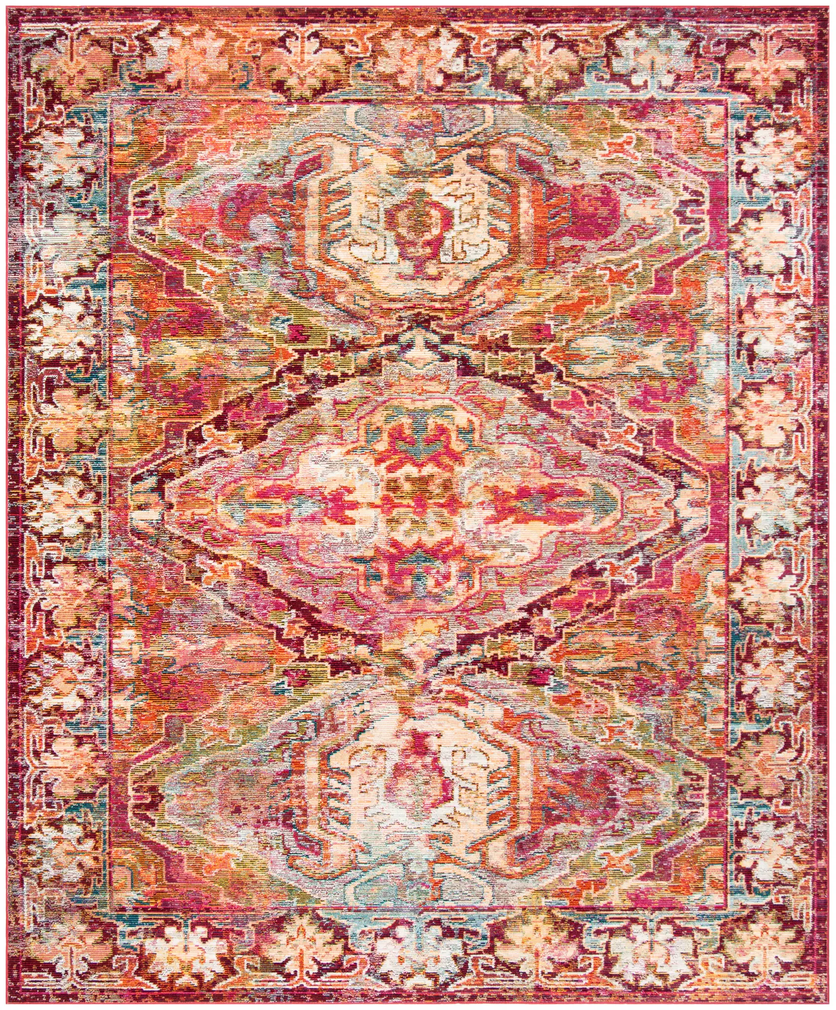 Crystal Stacked Medallion Rug