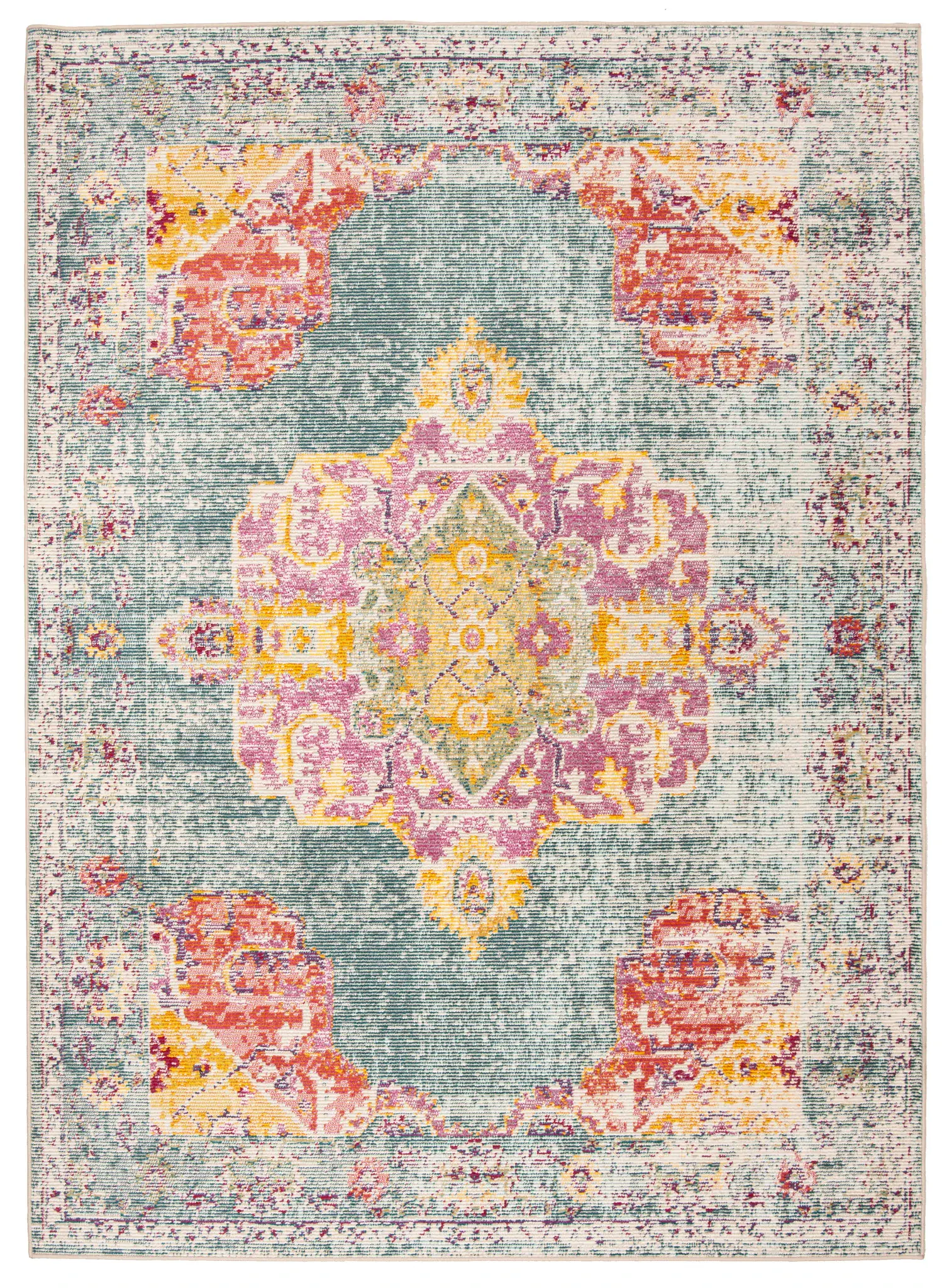 Crystal Palmette Medallion Rug