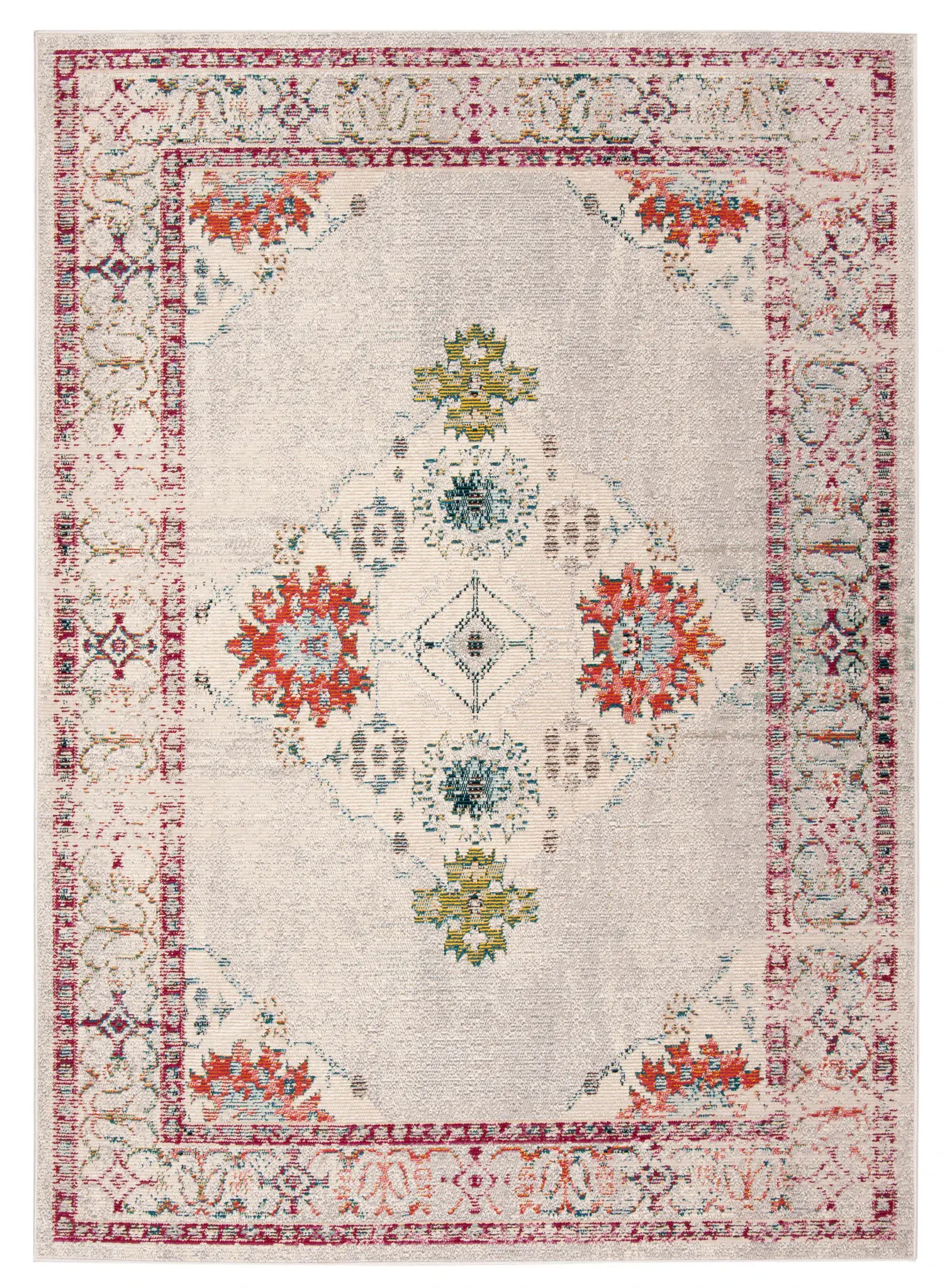 Crystal Medallion Border Rug