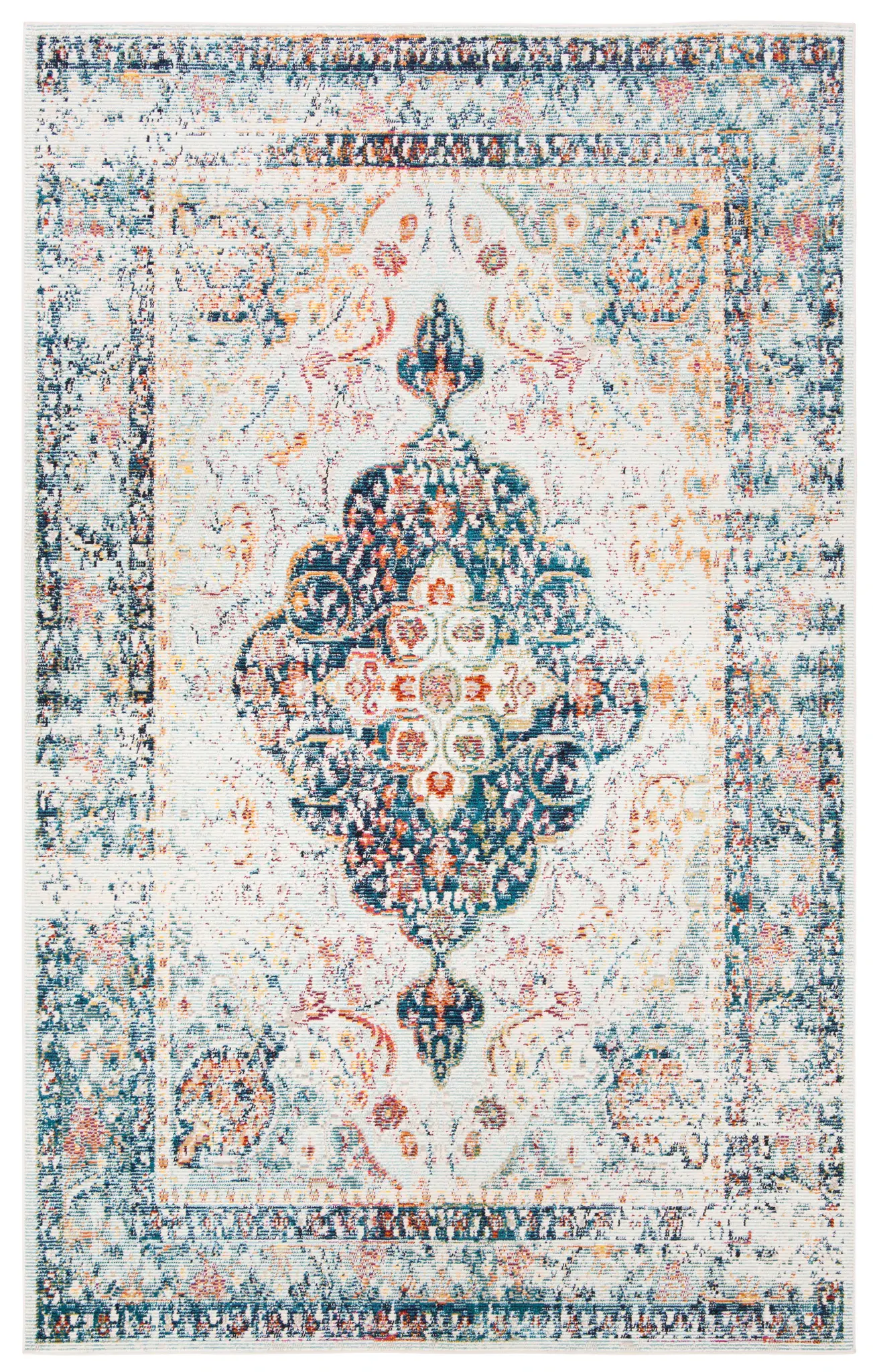 Crystal Vintage Open Field Medallion Rug