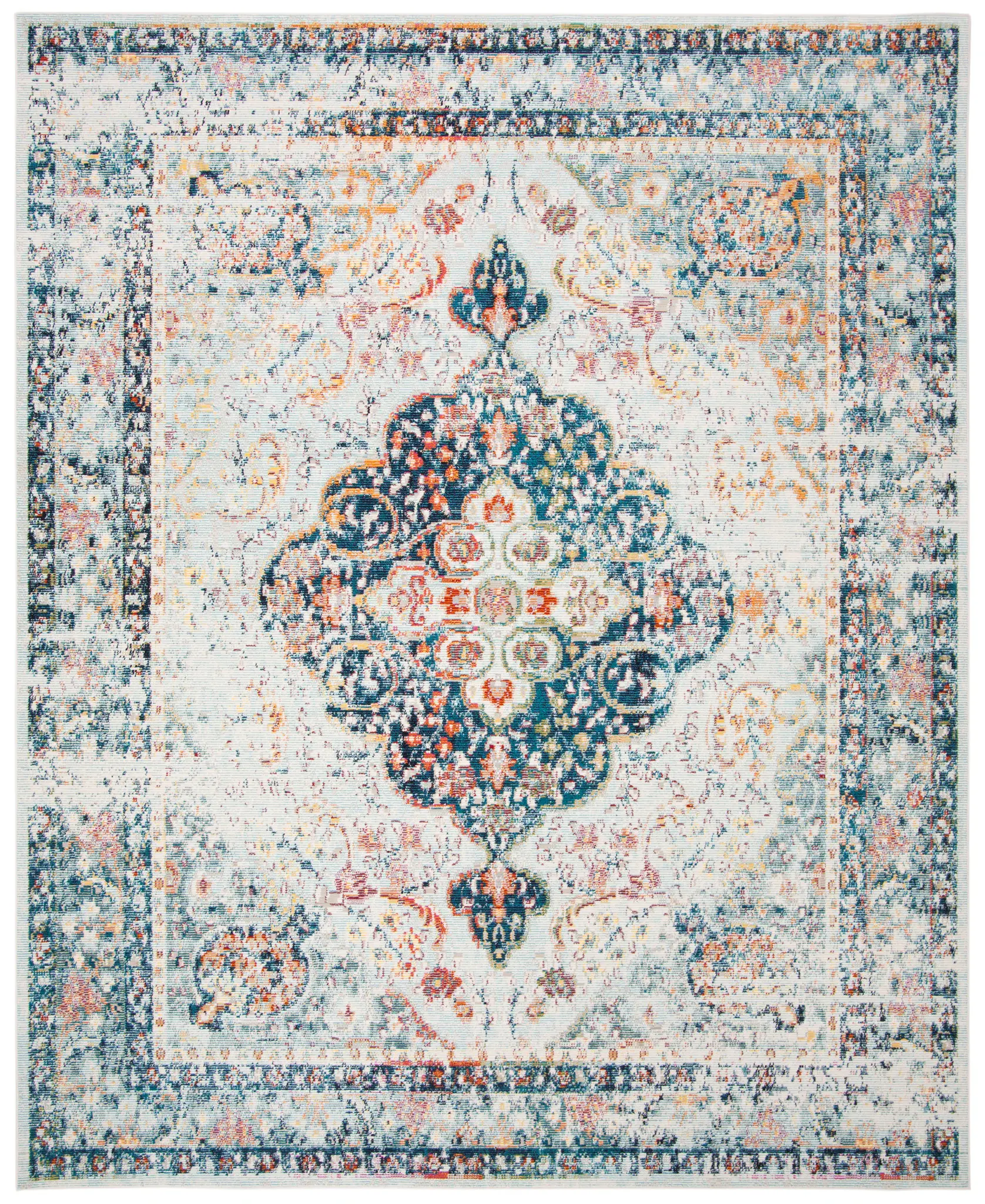 Crystal Vintage Open Field Medallion Rug
