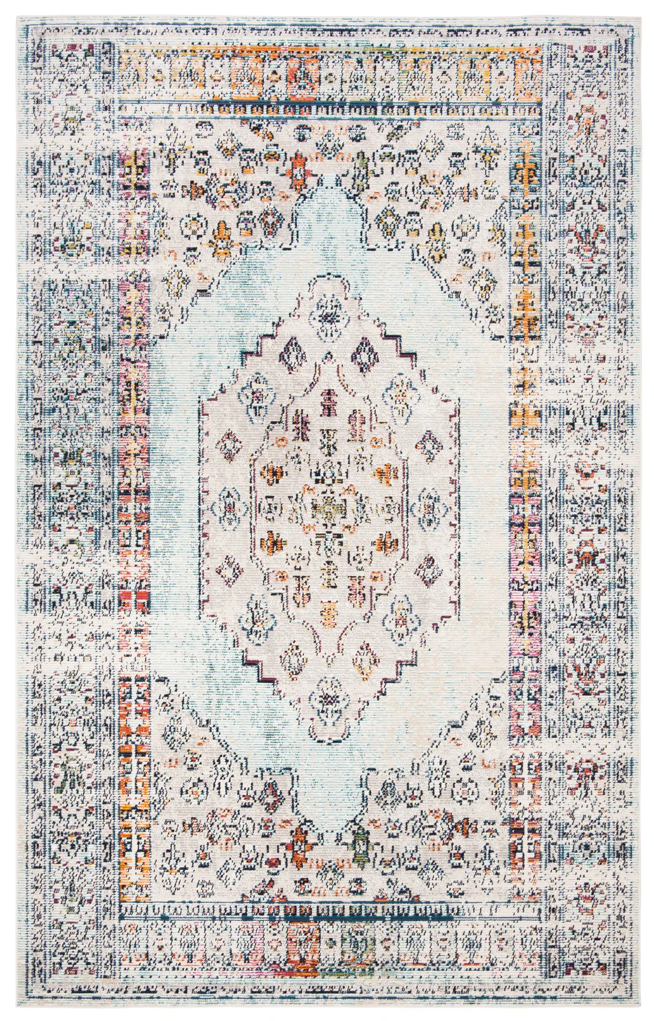Crystal Stepped Medallion Rug