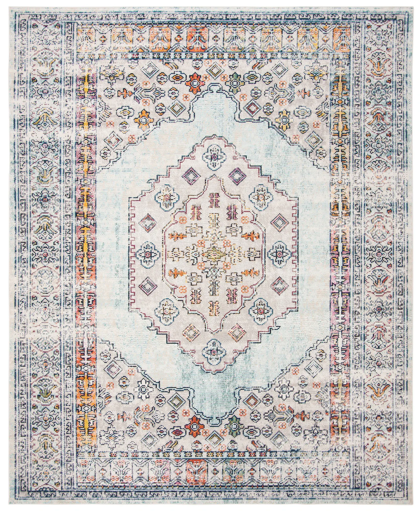 Crystal Stepped Medallion Rug