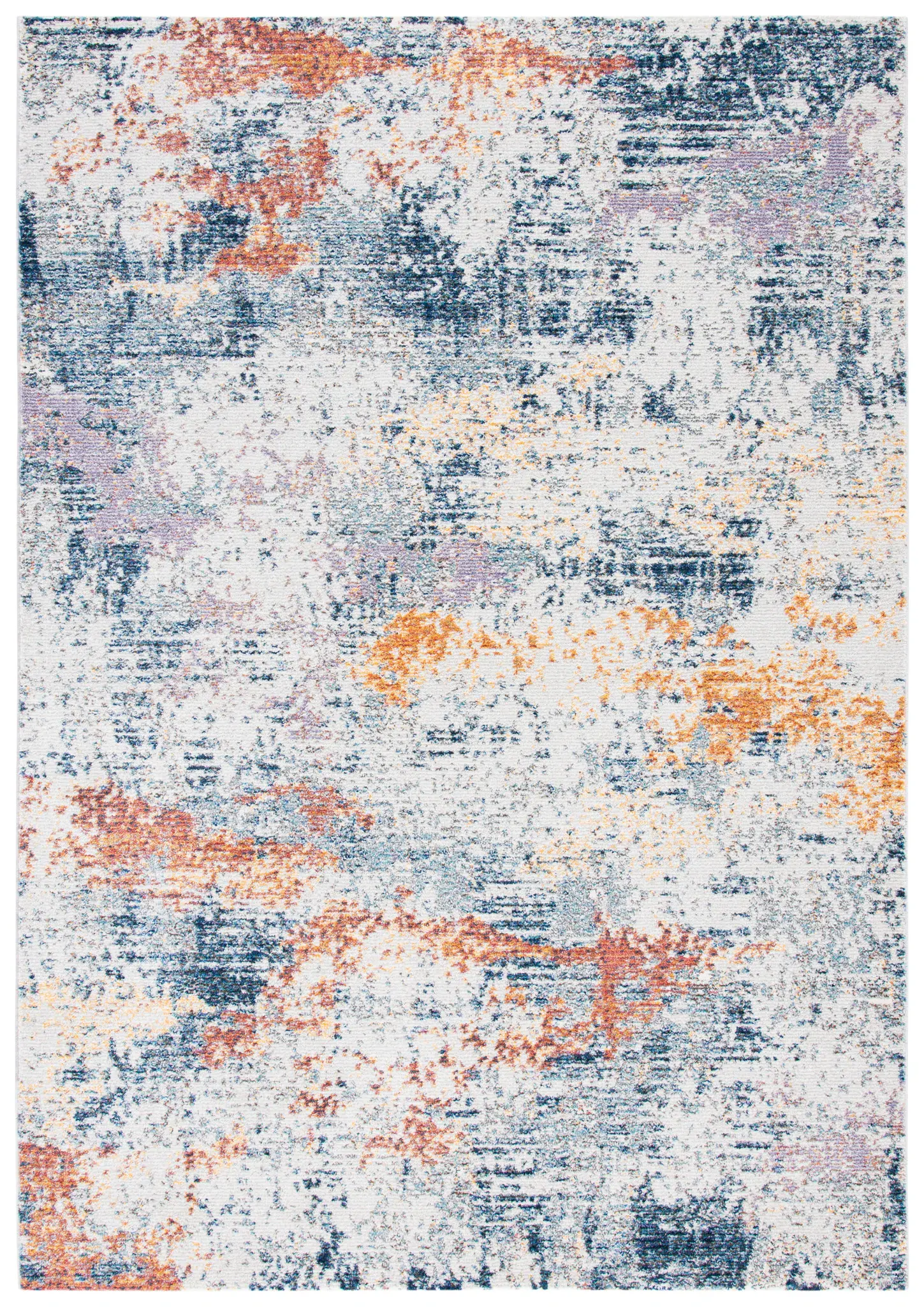 Crystal Distressed Abstract Rug