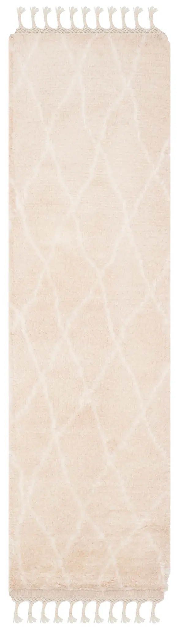 Casablanca Diamond Trellis Hand-Knotted Shag Wool Rug