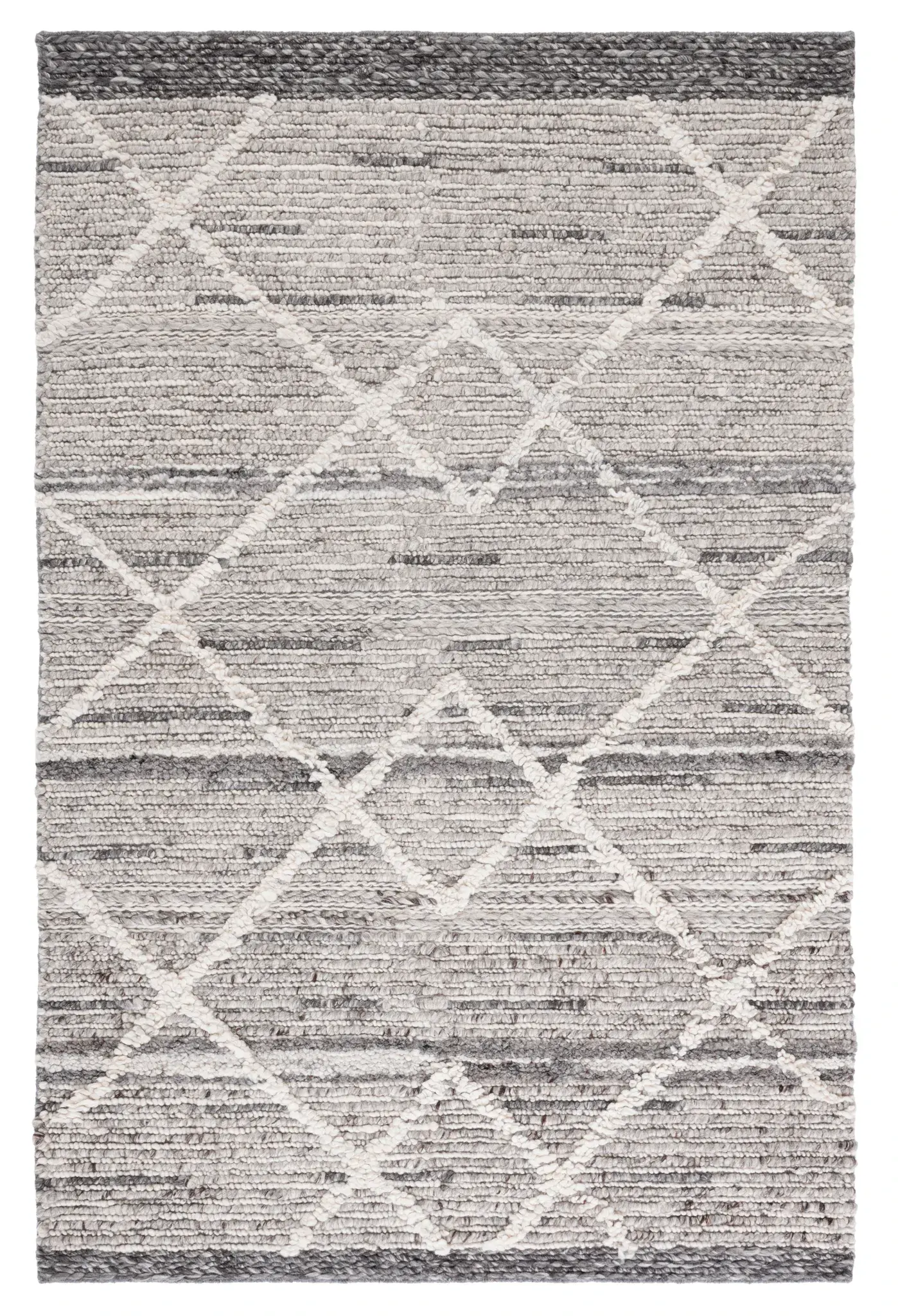 Casablanca Nested Diamond Hand-Woven Wool Rug