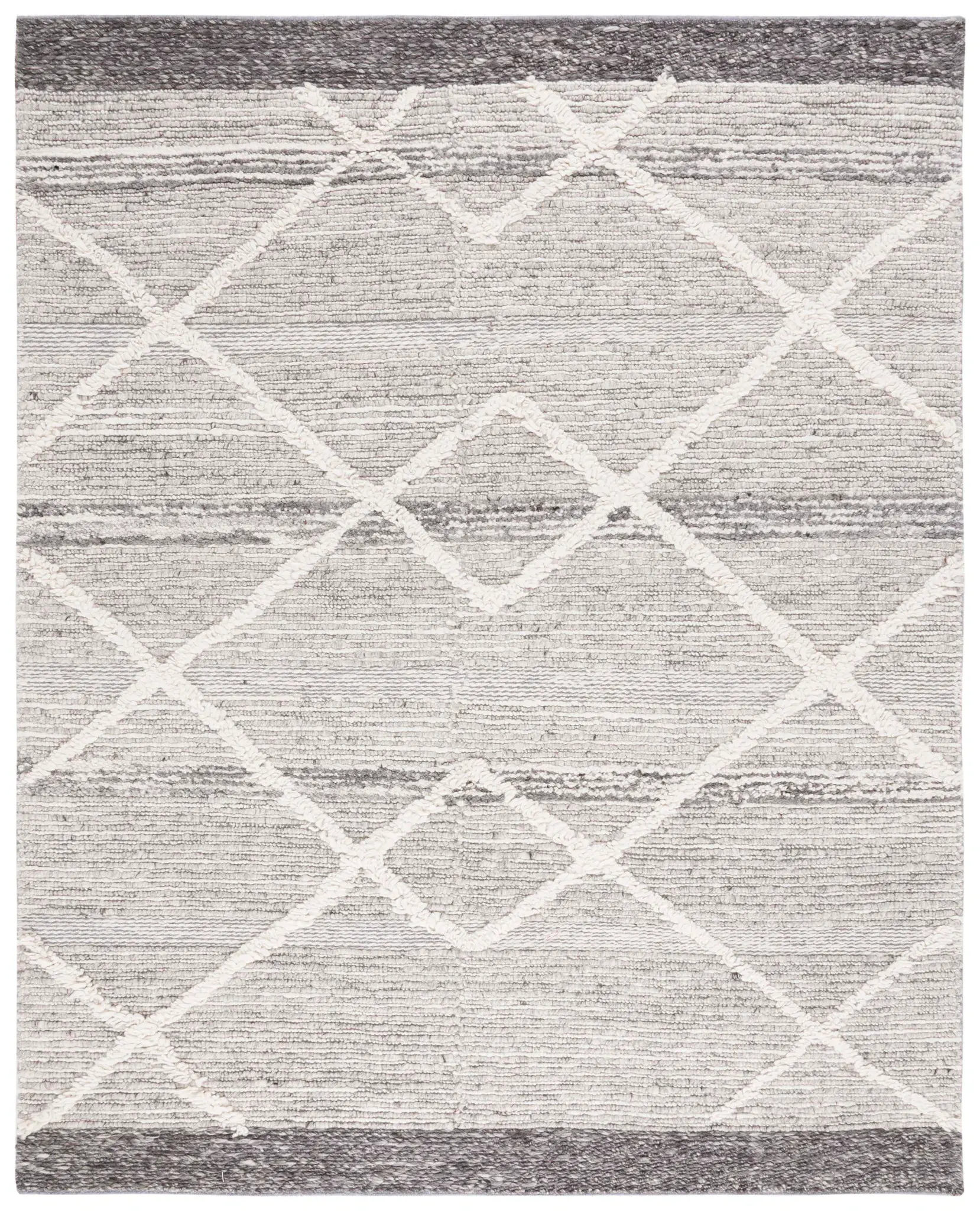 Casablanca Nested Diamond Hand-Woven Wool Rug