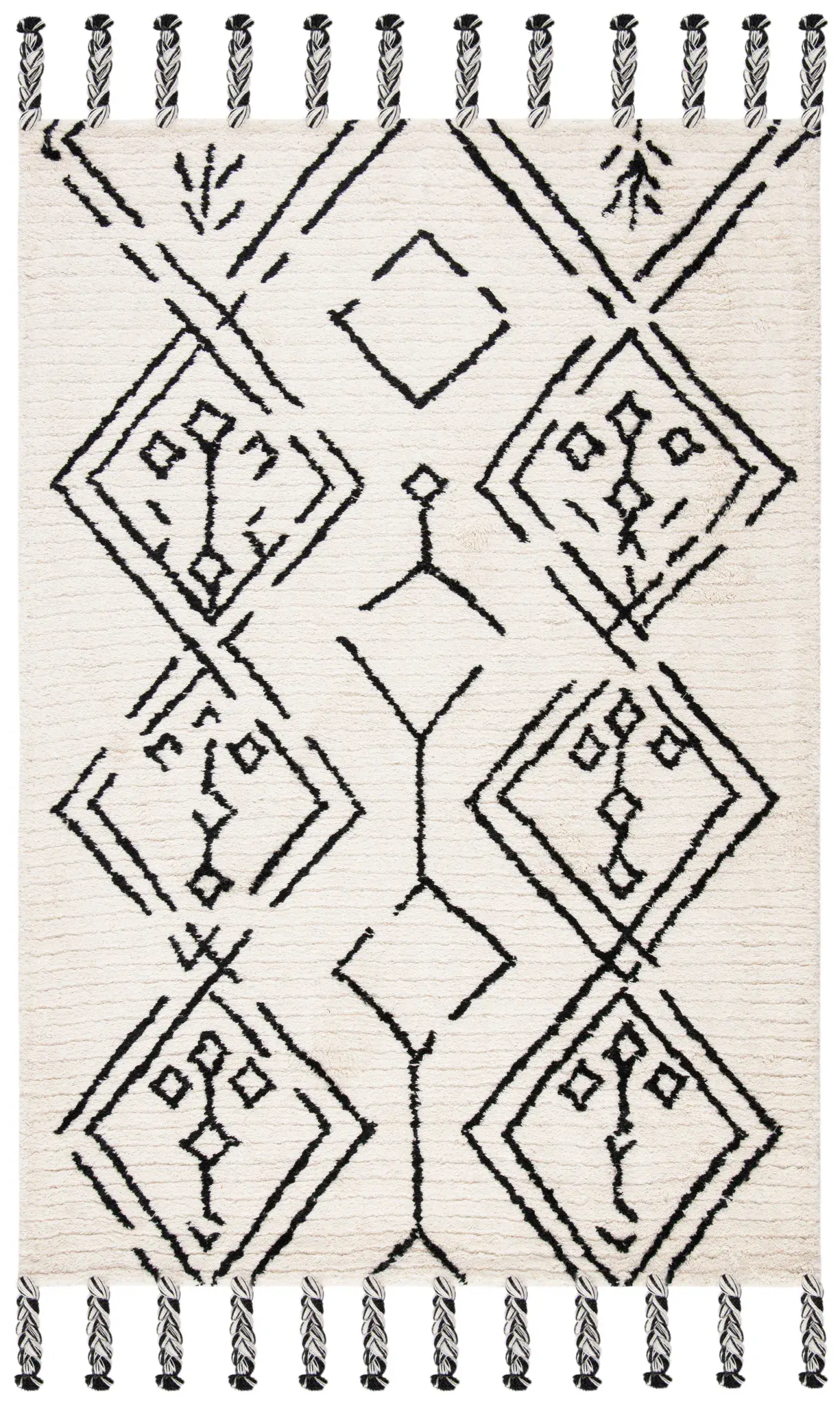 Casablanca Diamond Hand-Tufted Shag Rug