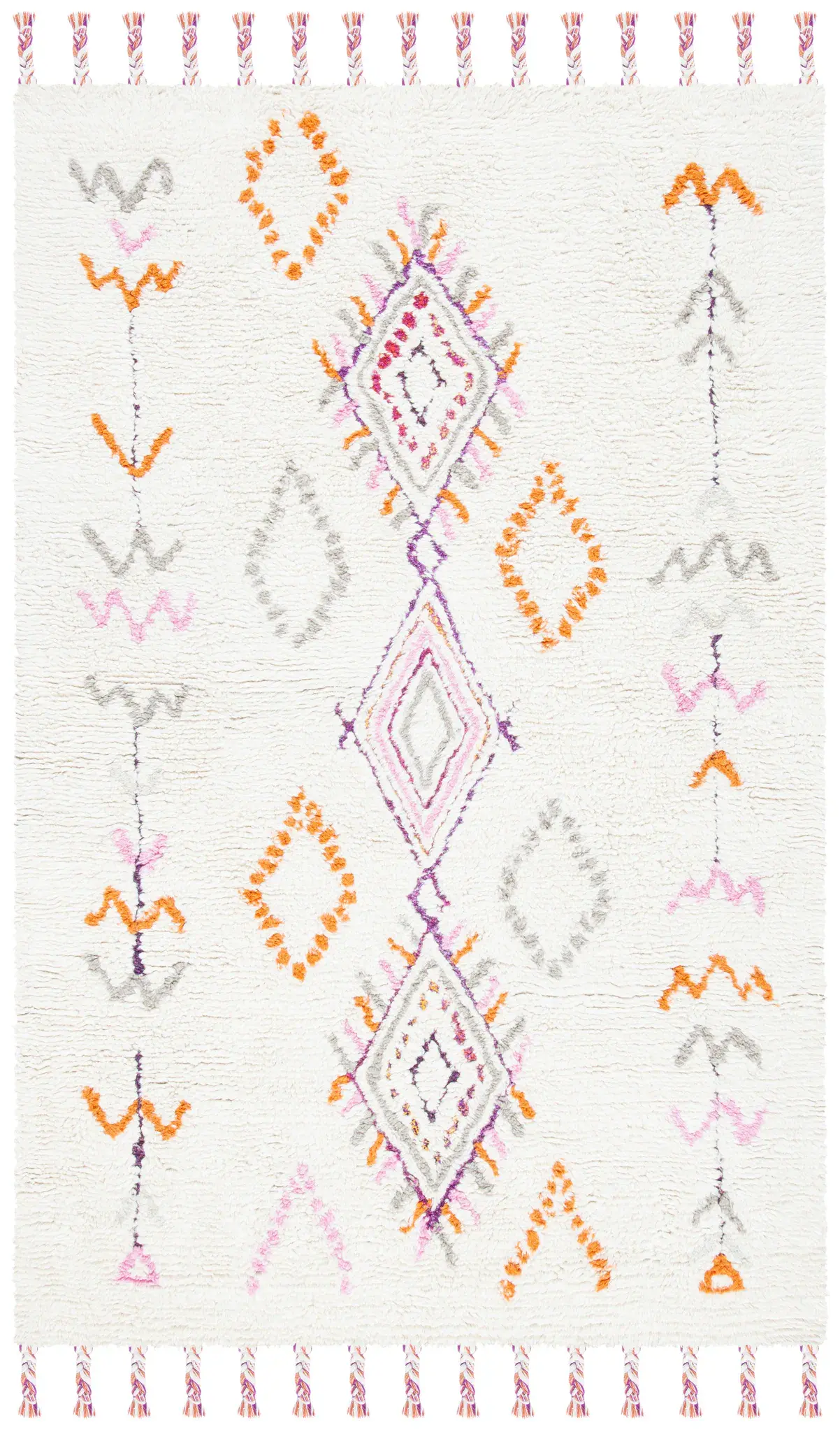 Casablanca Tribal Diamond Hand-Tufted Shag Rug