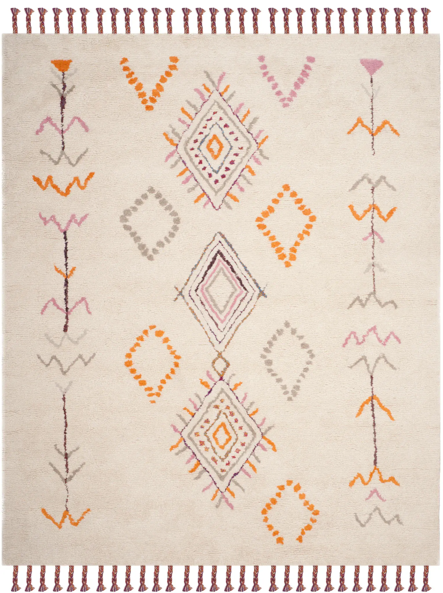 Casablanca Tribal Diamond Hand-Tufted Shag Rug