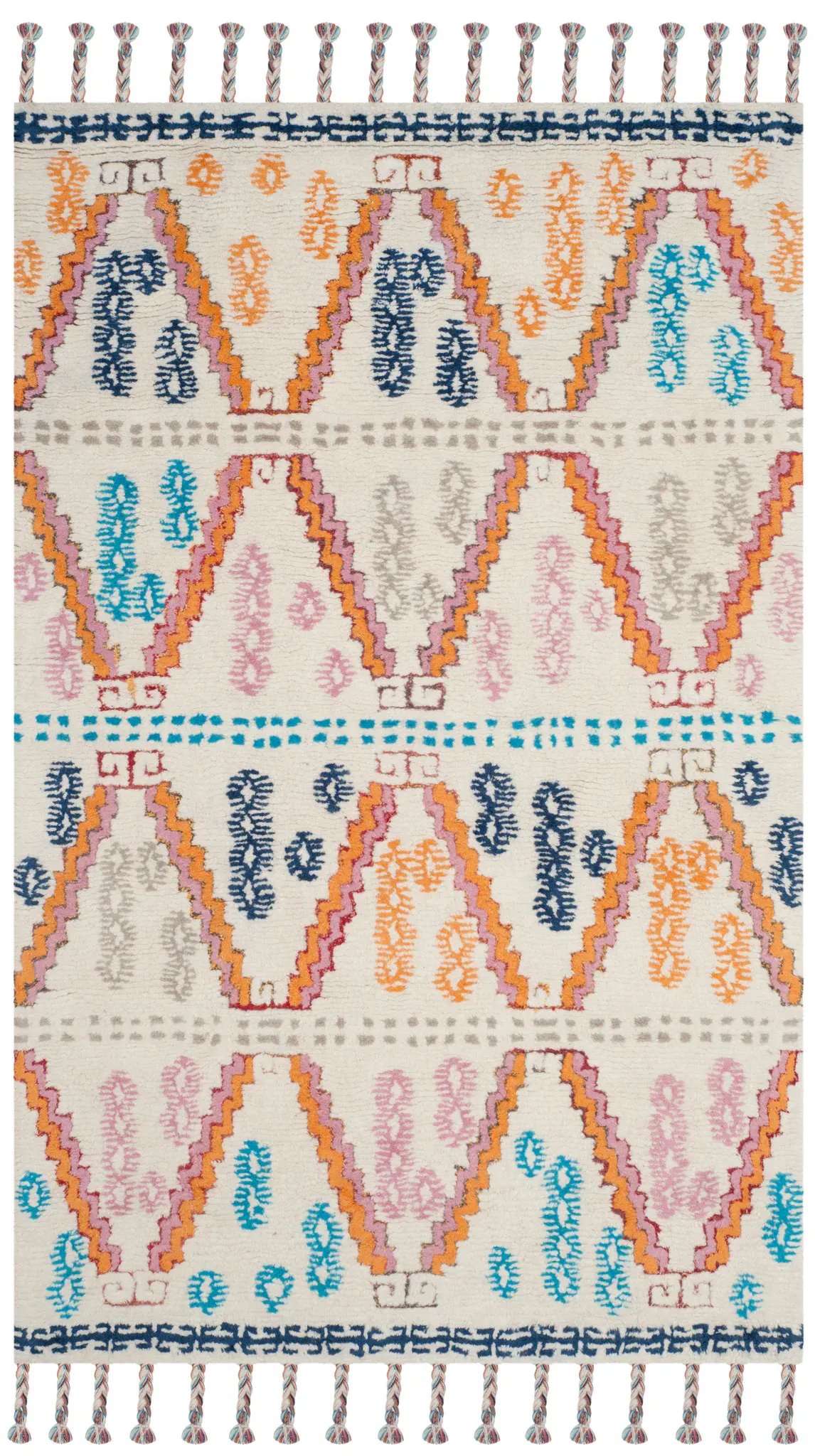 Casablanca Zigzag Hand-Tufted Shag Rug