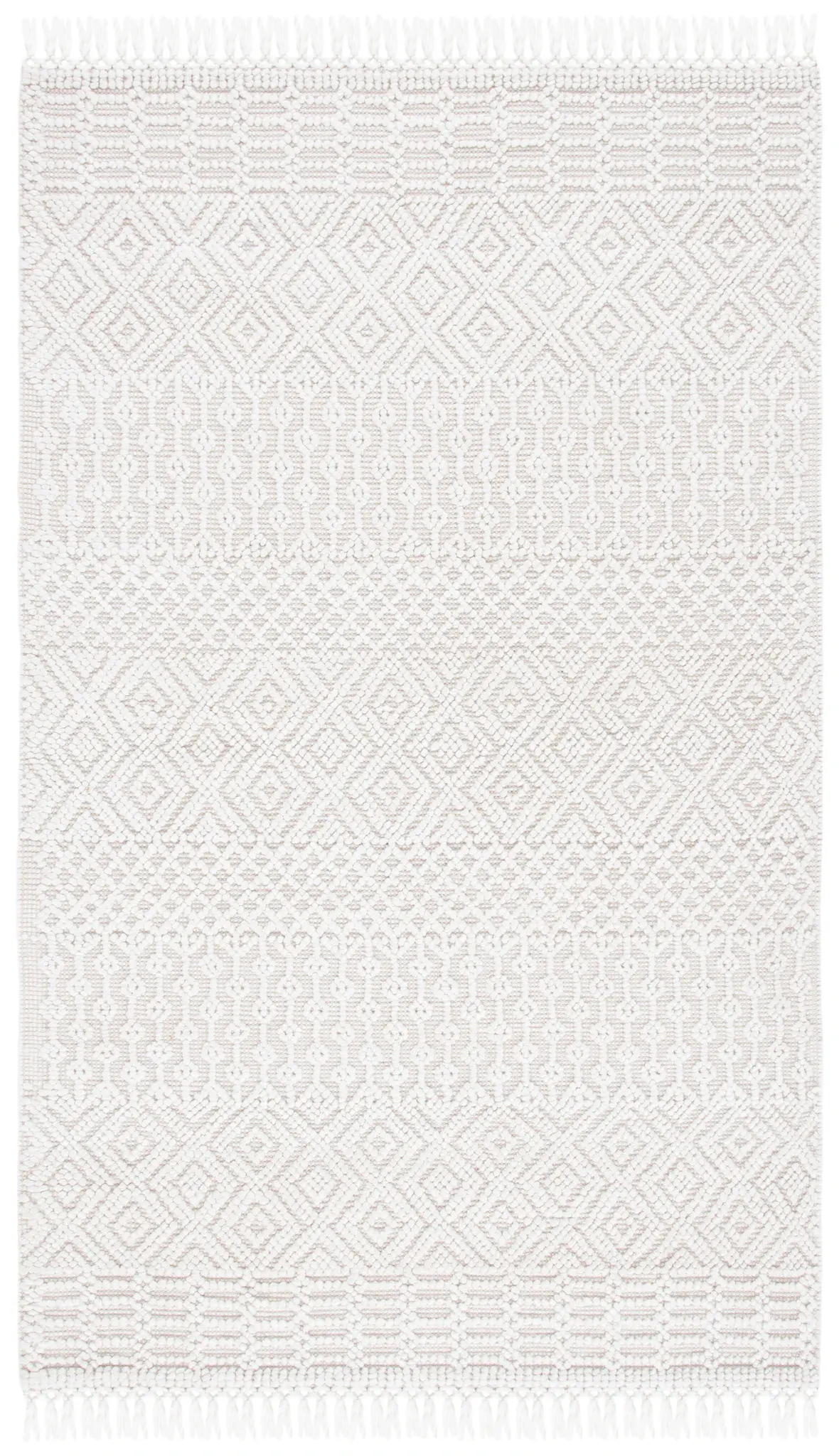 Casablanca Banded Diamond Hand-Woven Rug