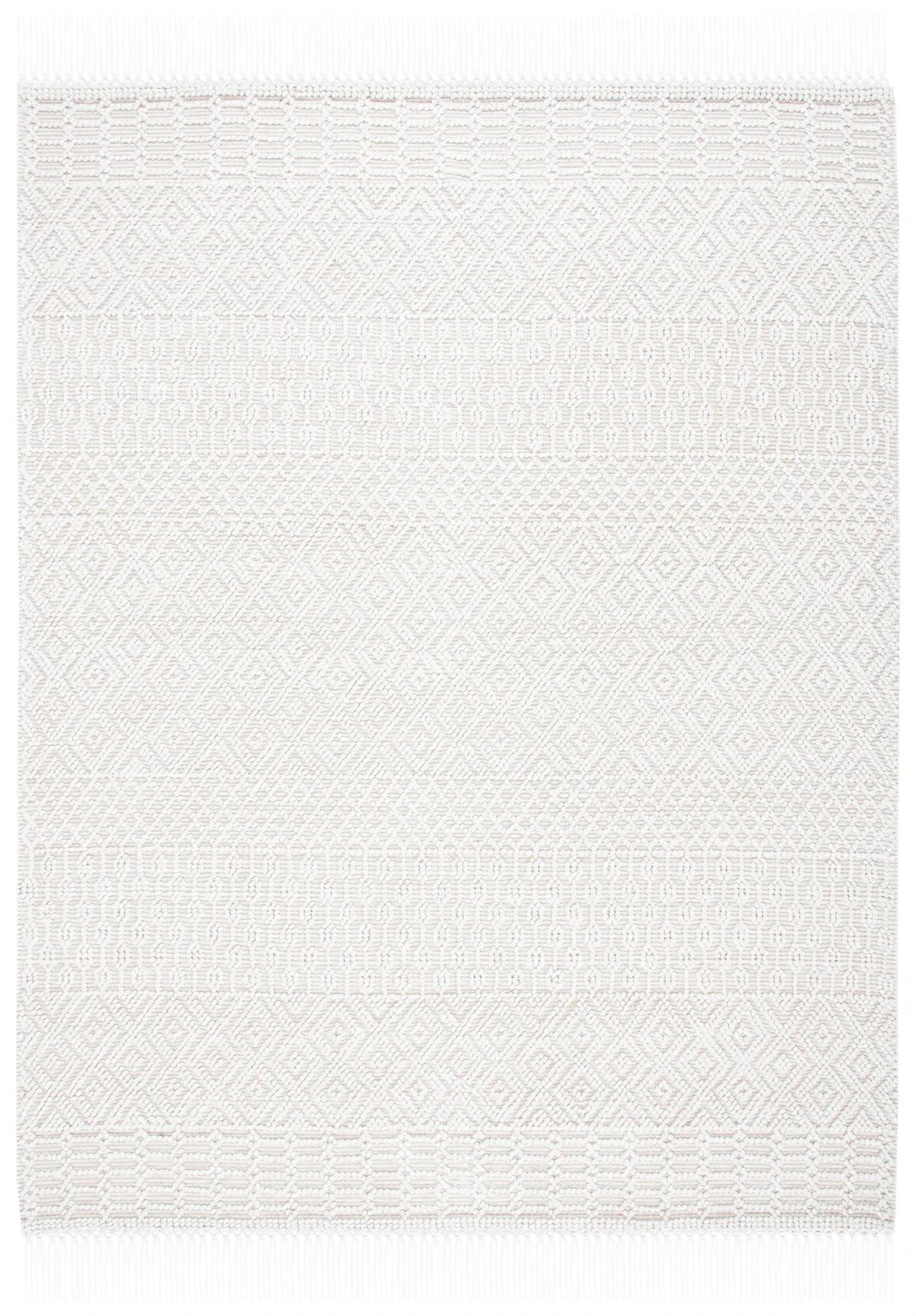Casablanca Banded Diamond Hand-Woven Rug