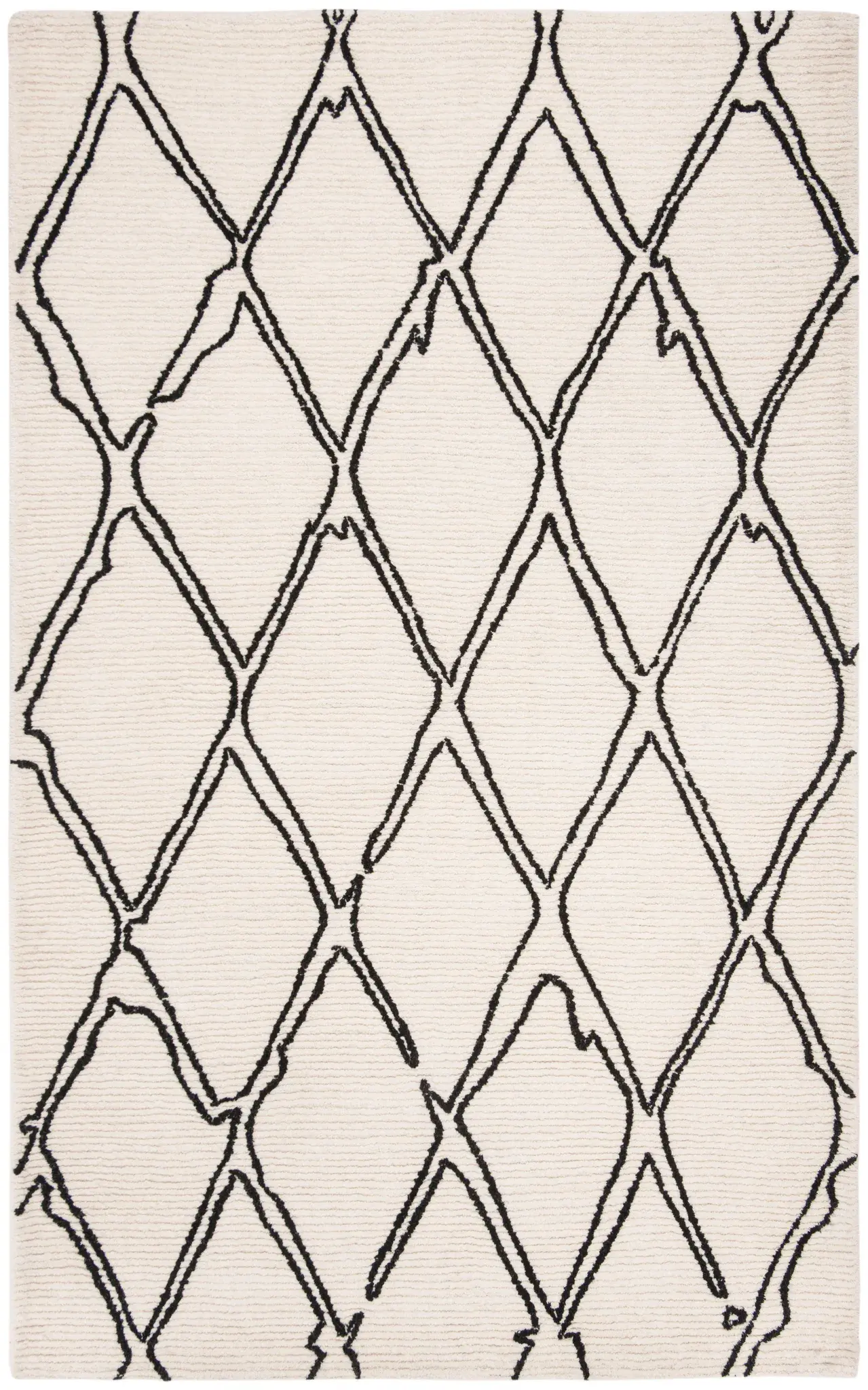 Casablanca Elongated Diamond Hand-Tufted Wool Rug