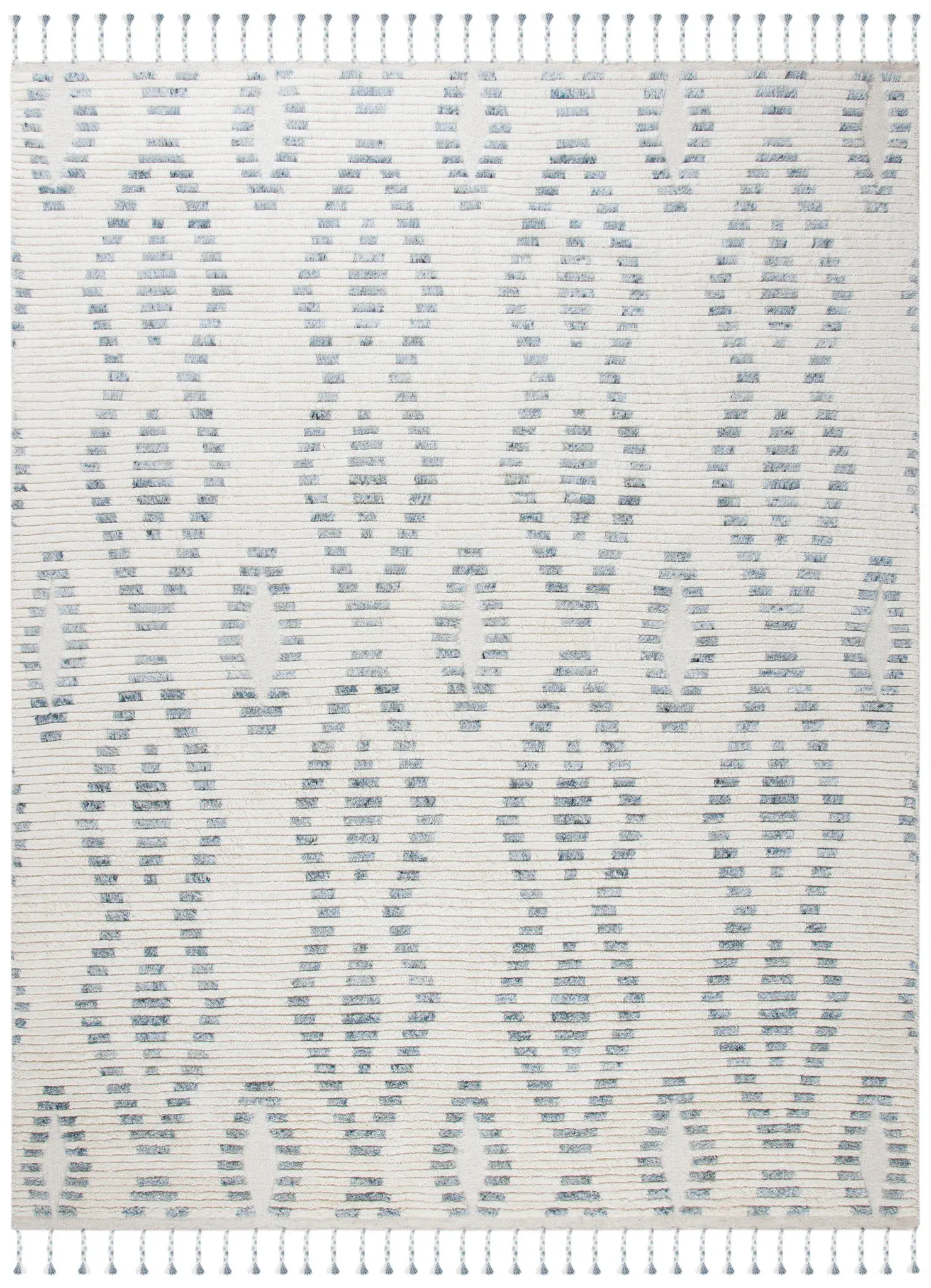 Casablanca Dashed Diamond Hand-Knotted Rug