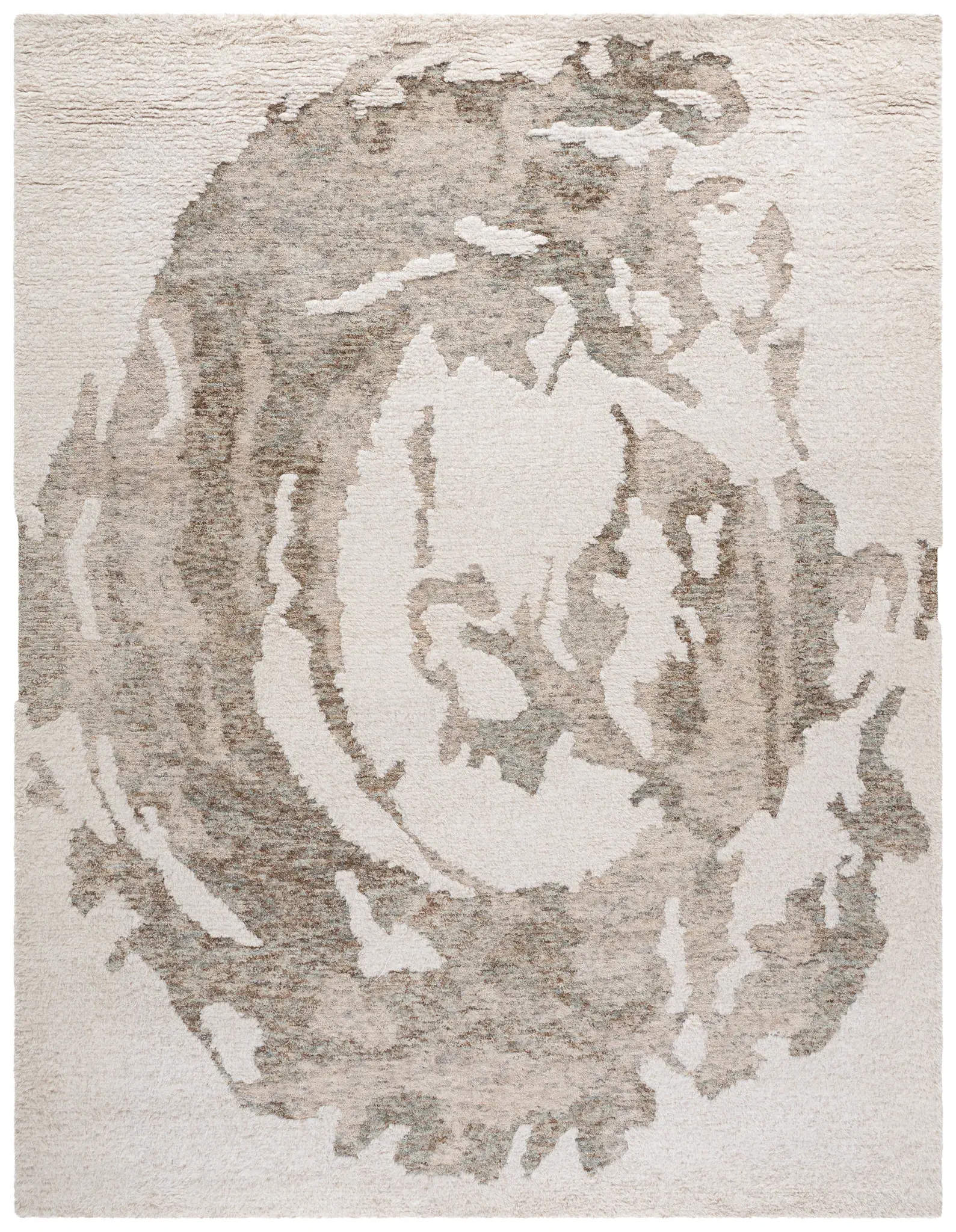 Casablanca Abstract Swirl Hand-Tufted Wool Rug