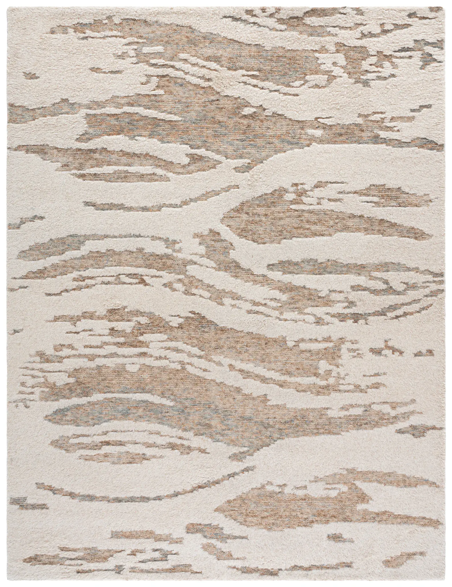 Casablanca Abstract Veined Marble Hand-Tufted Wool Rug